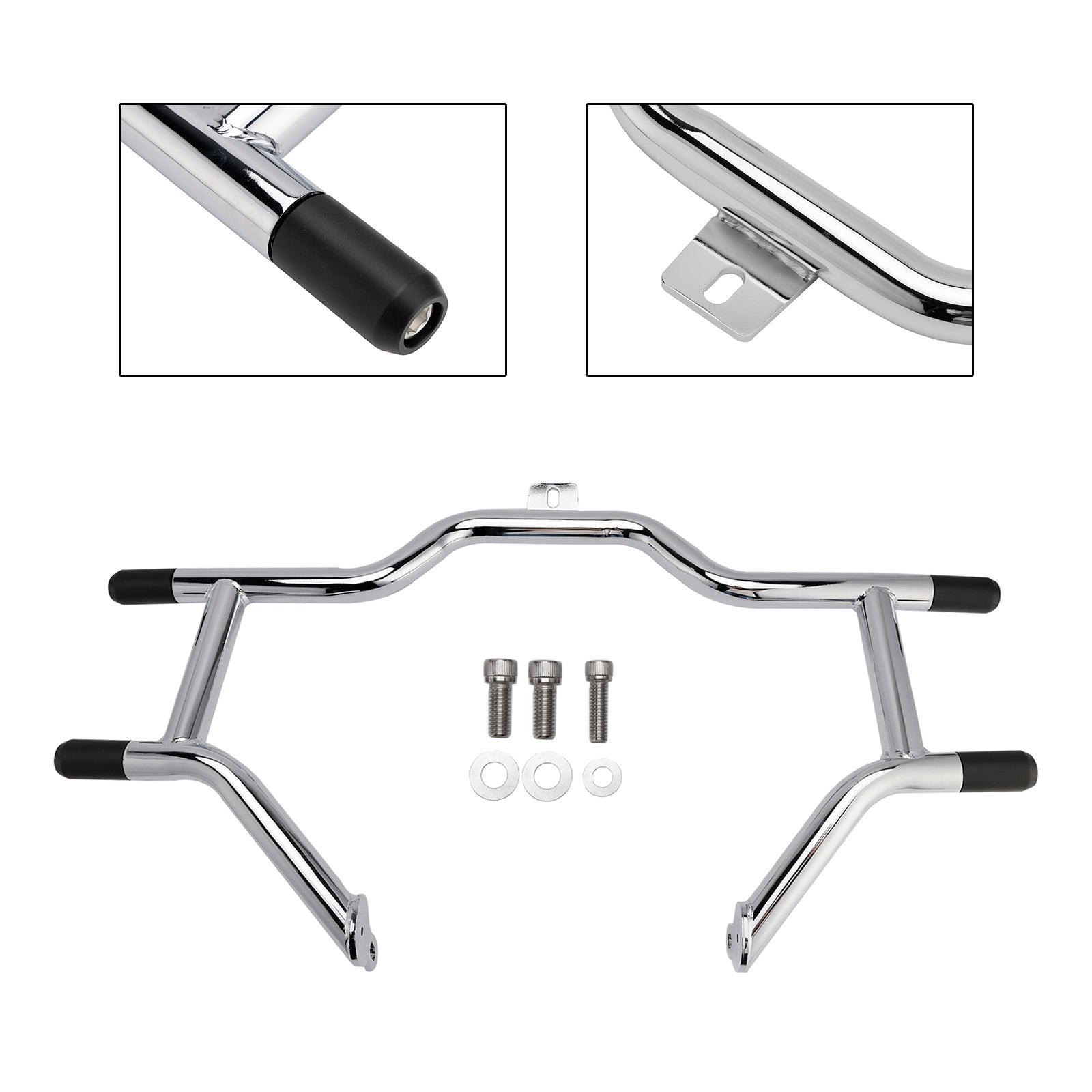 Cvo Road King 1997-2008 Engine Guard Anti-Crash Fairing Support Kit Black