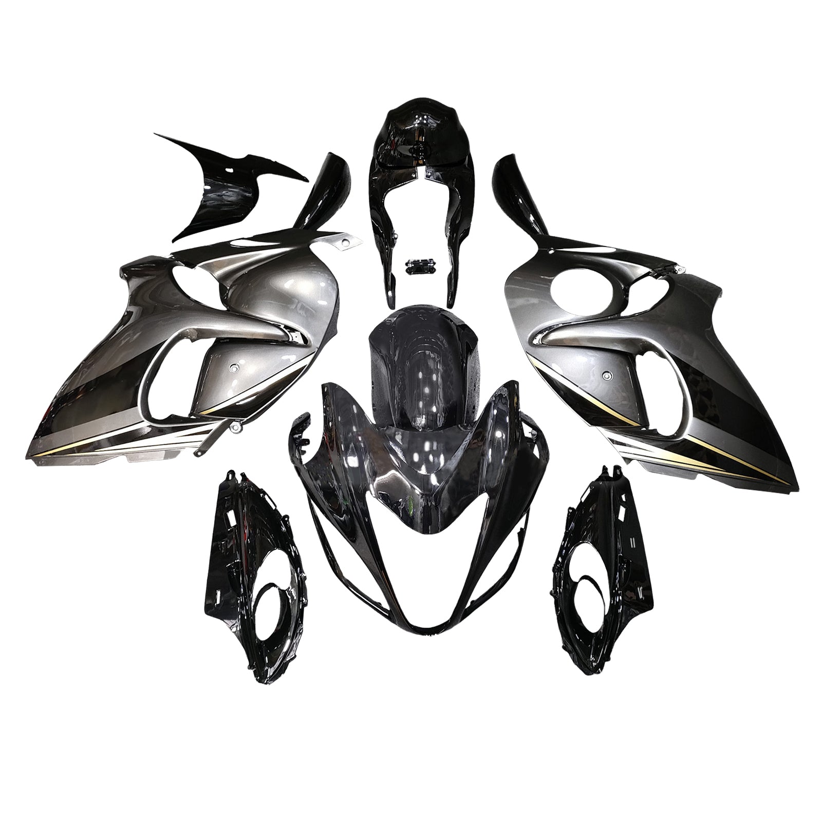 Amotopart 2008-2020 Suzuki Hayabusa GSX1300R Carbon Fiber Pattern Fairing Kit