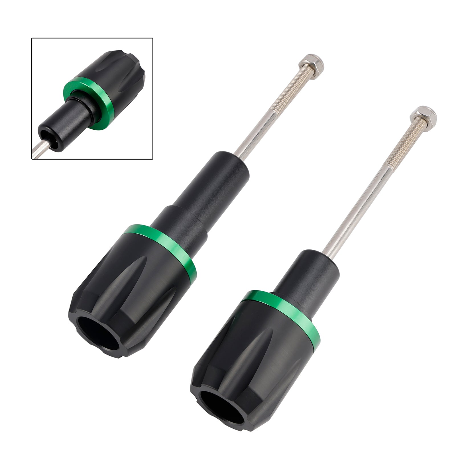 2017-2023 Kawasaki Ninja 650 CNC Anti-Crash Sliders Sliders Protector Green