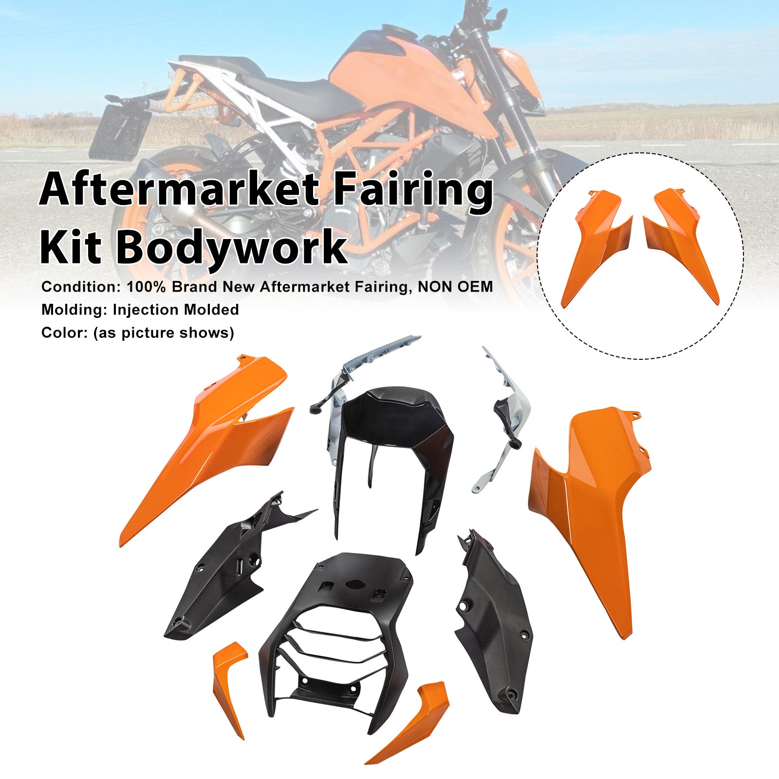 Amotopart 2017-2023 Duke 390 Fairing Kit