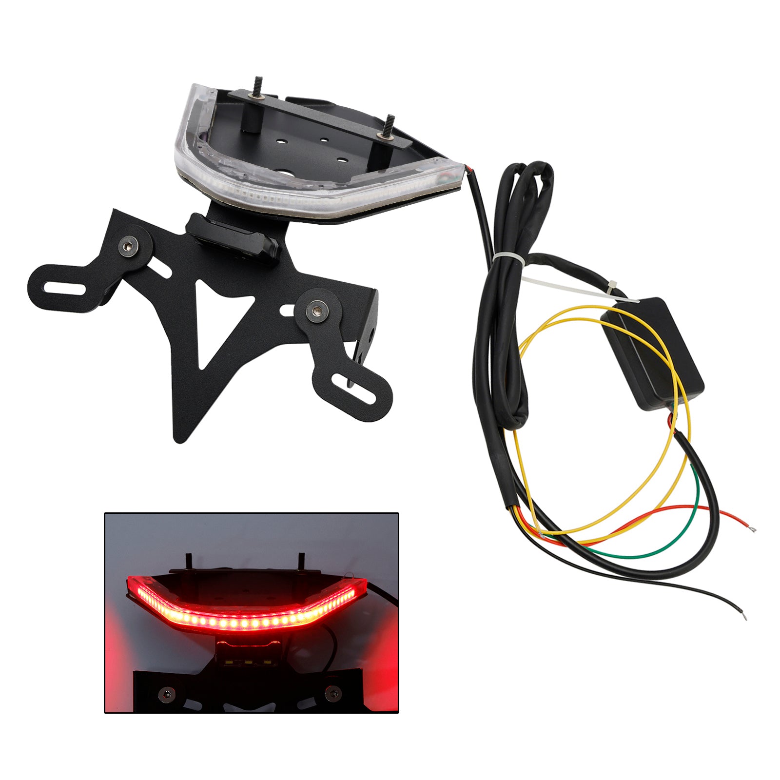 21-24 BMW S1000RR Soporte de marco de soporte de placa de matrícula de aleación de aluminio