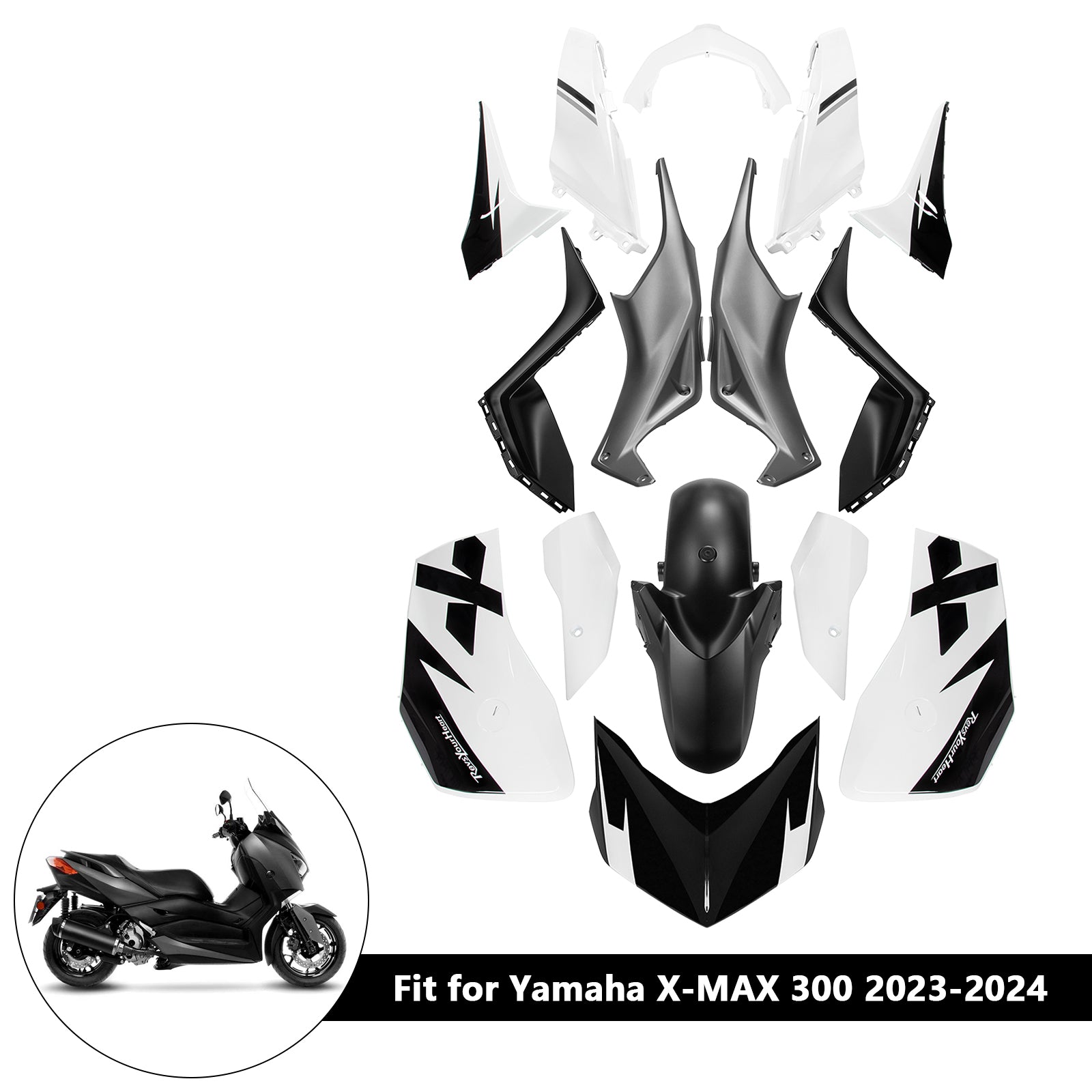 Amotopart 2023-2024 Yamaha x Max 300 Kit de carénage