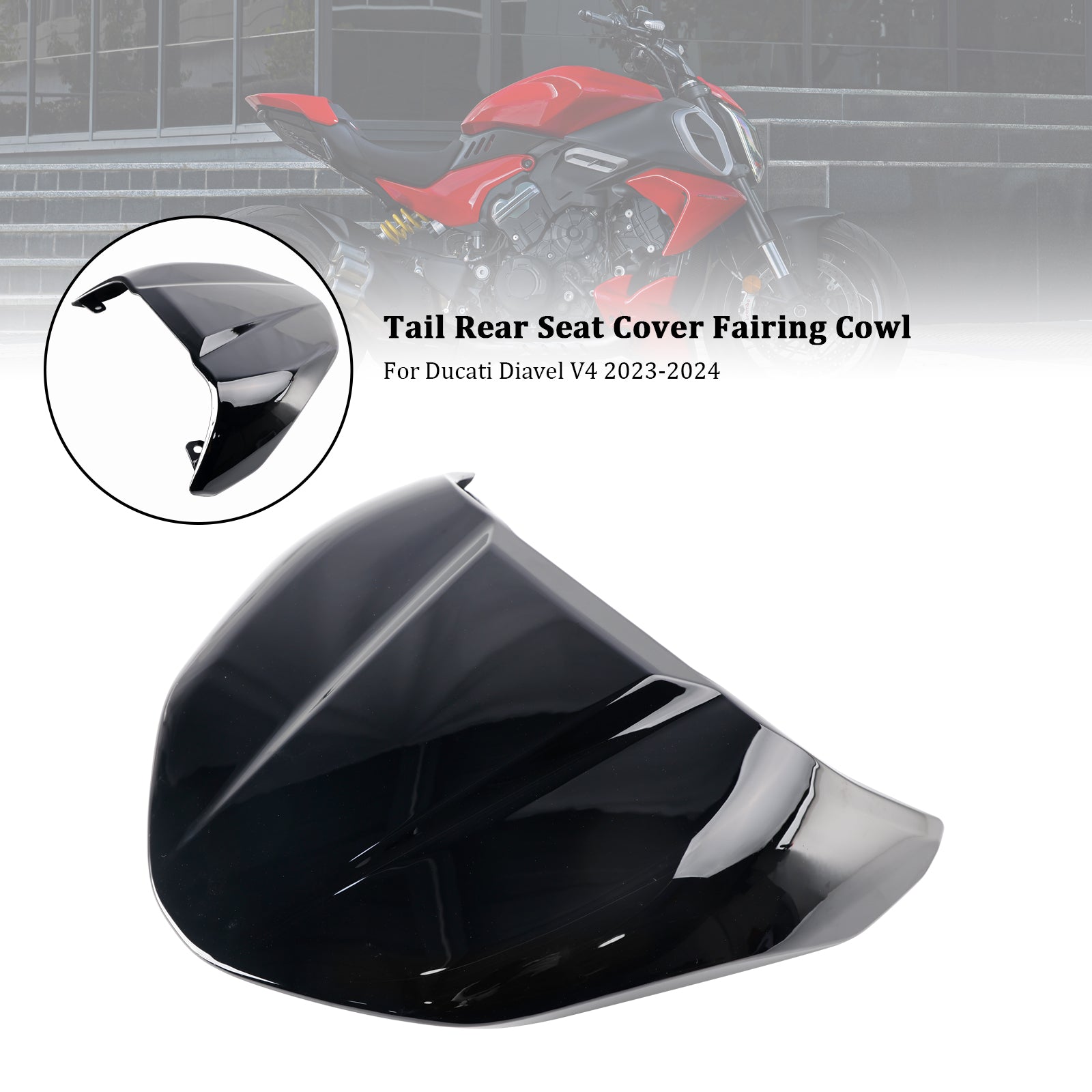 2023-2024 Ducati DiAvel V4 svans baksäte täckning fairing cowl