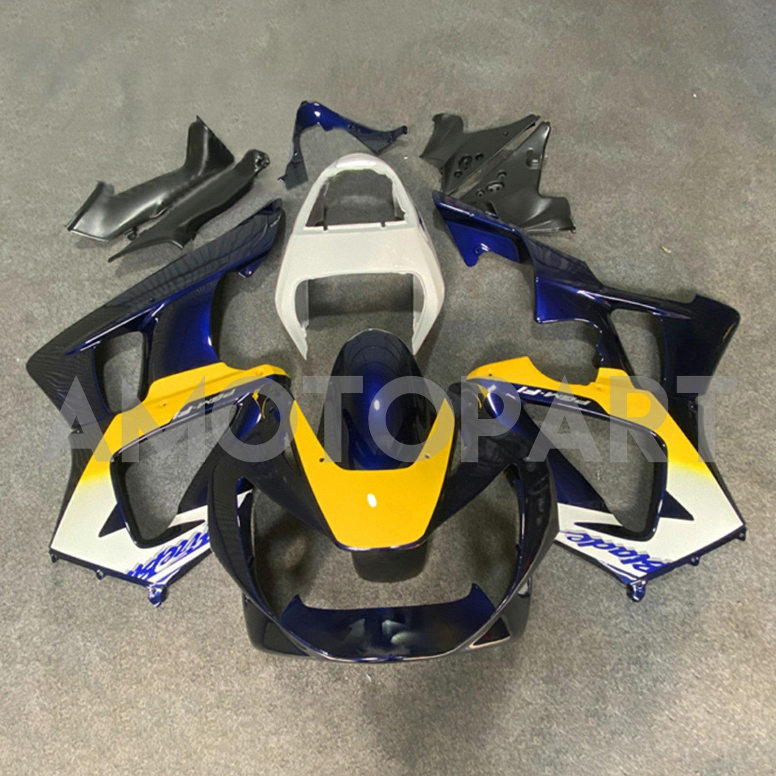 Amotopart 2000-2001 CBR929RR Honda Yellow&Blue Fairing Kit