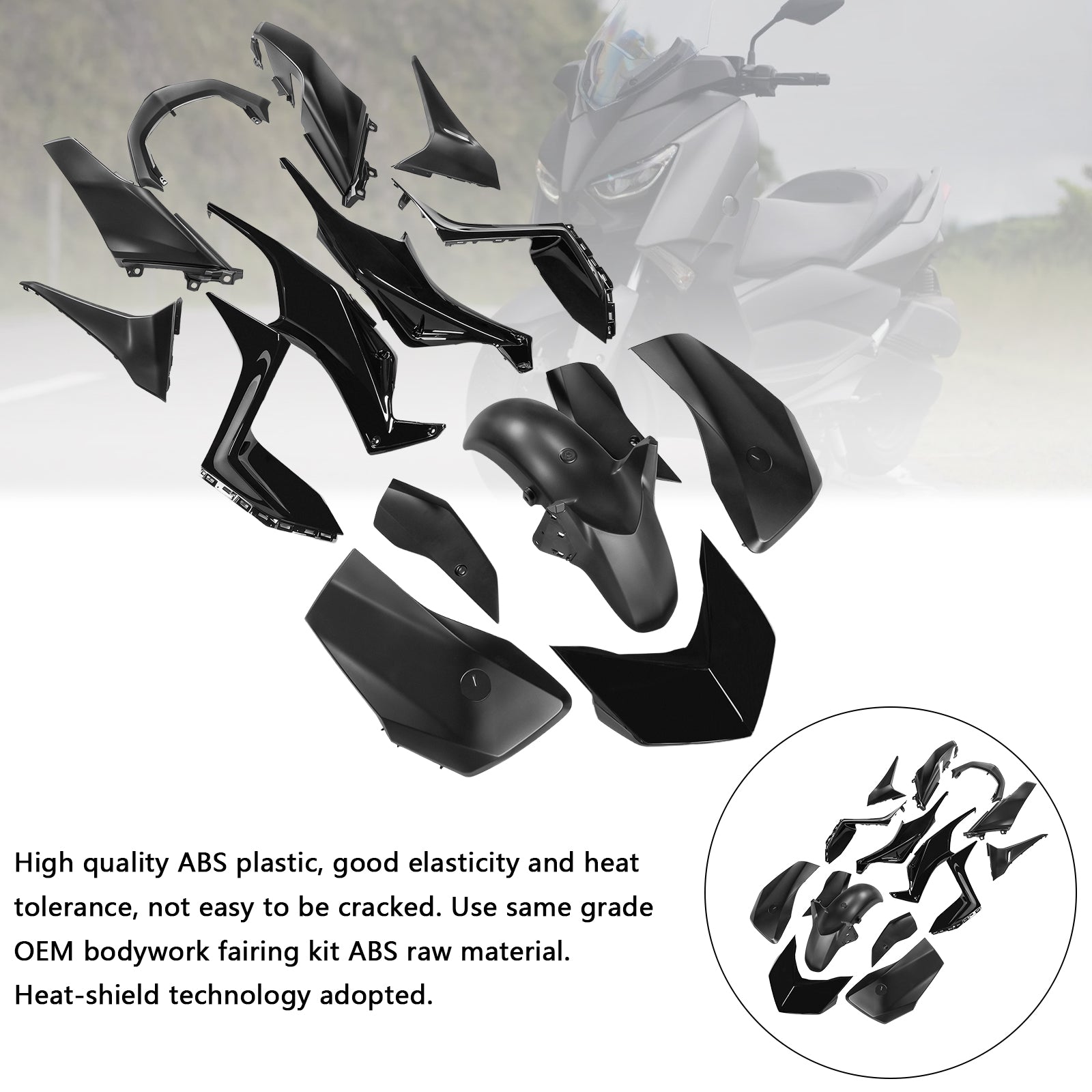 Amotopart 2023-2024 Yamaha x Max 300 Kit de carénage