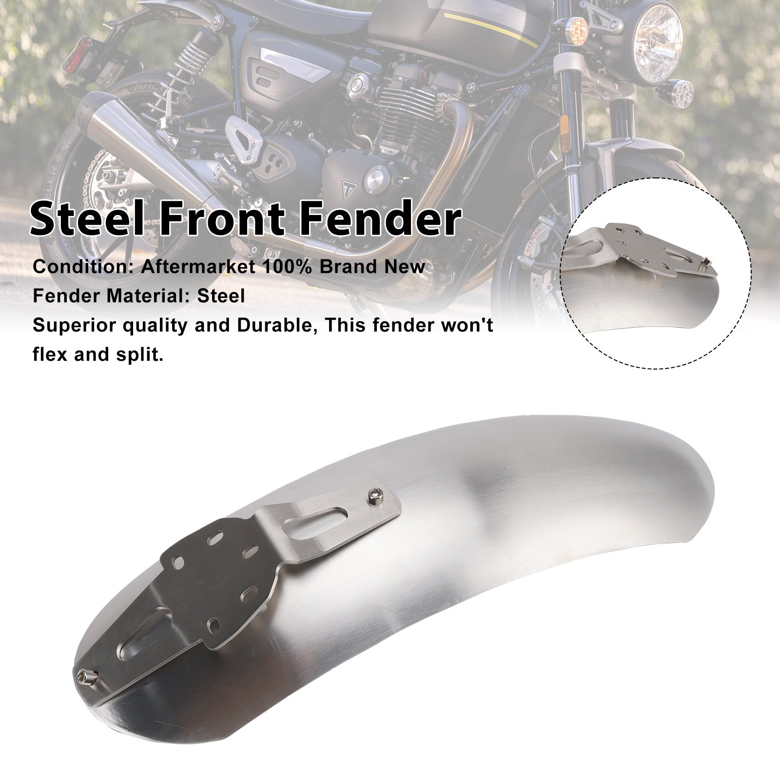 2019-2025 Scrambler 1200X 1200XC 1200XE Steel Front Fender Mudguard