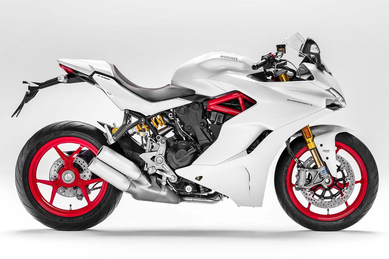 Amotopart 2017-2022 Ducati Supersport 939/939S White Fearing Kit
