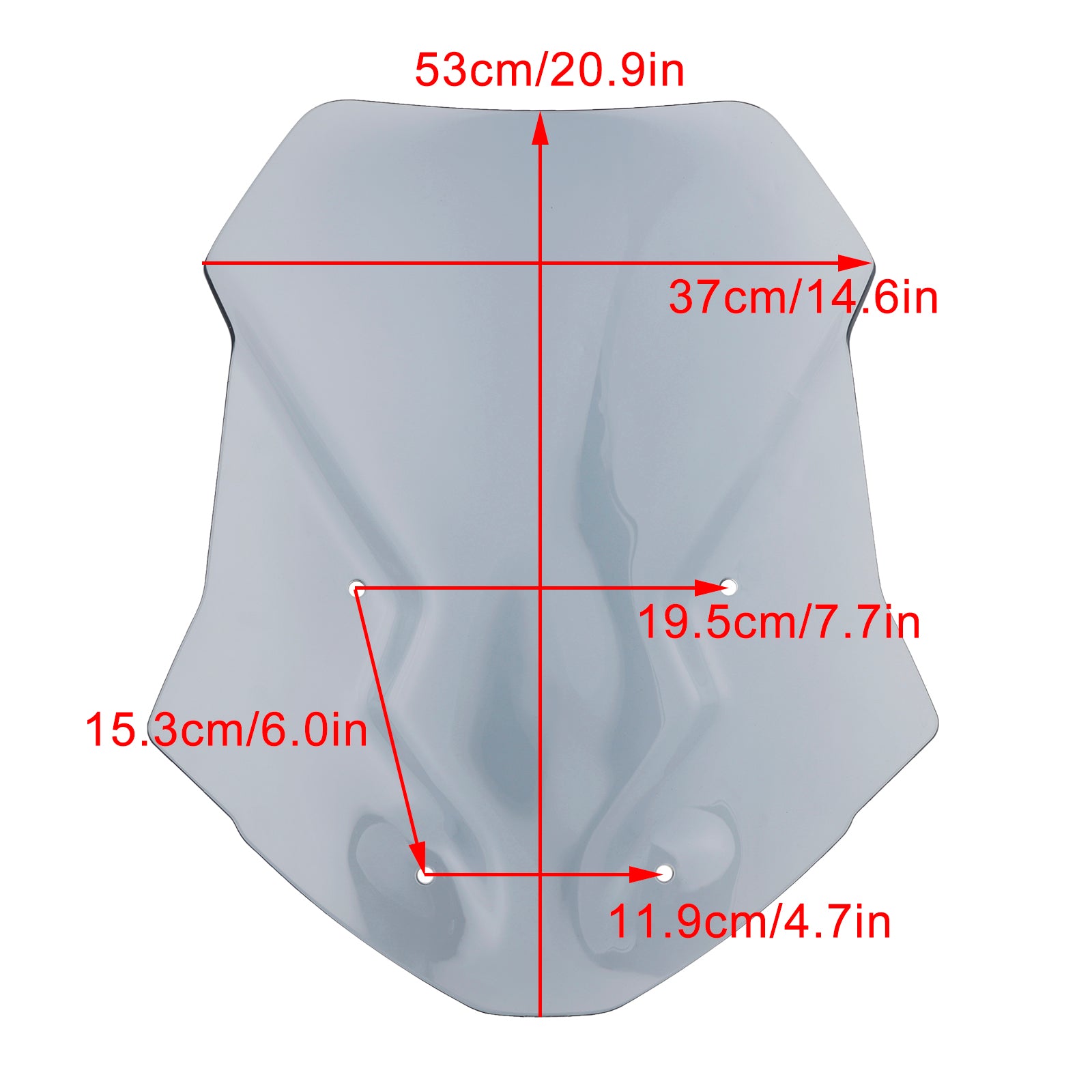 Tiger 1200 GT Alle modeller 2022-2024 motorsykkel frontrute frontrute
