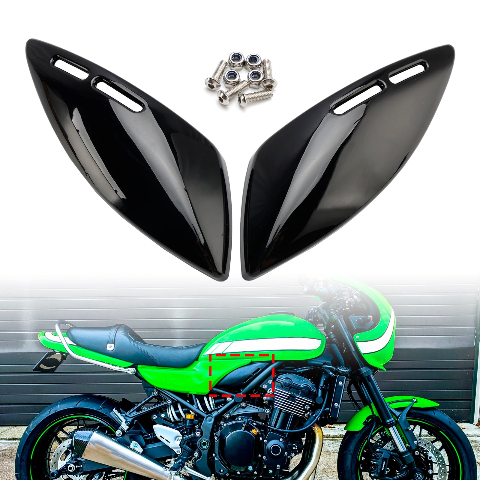 18-24 Kawasaki Z900RS Gas Tank Side Cover Panel Fairing Cowl