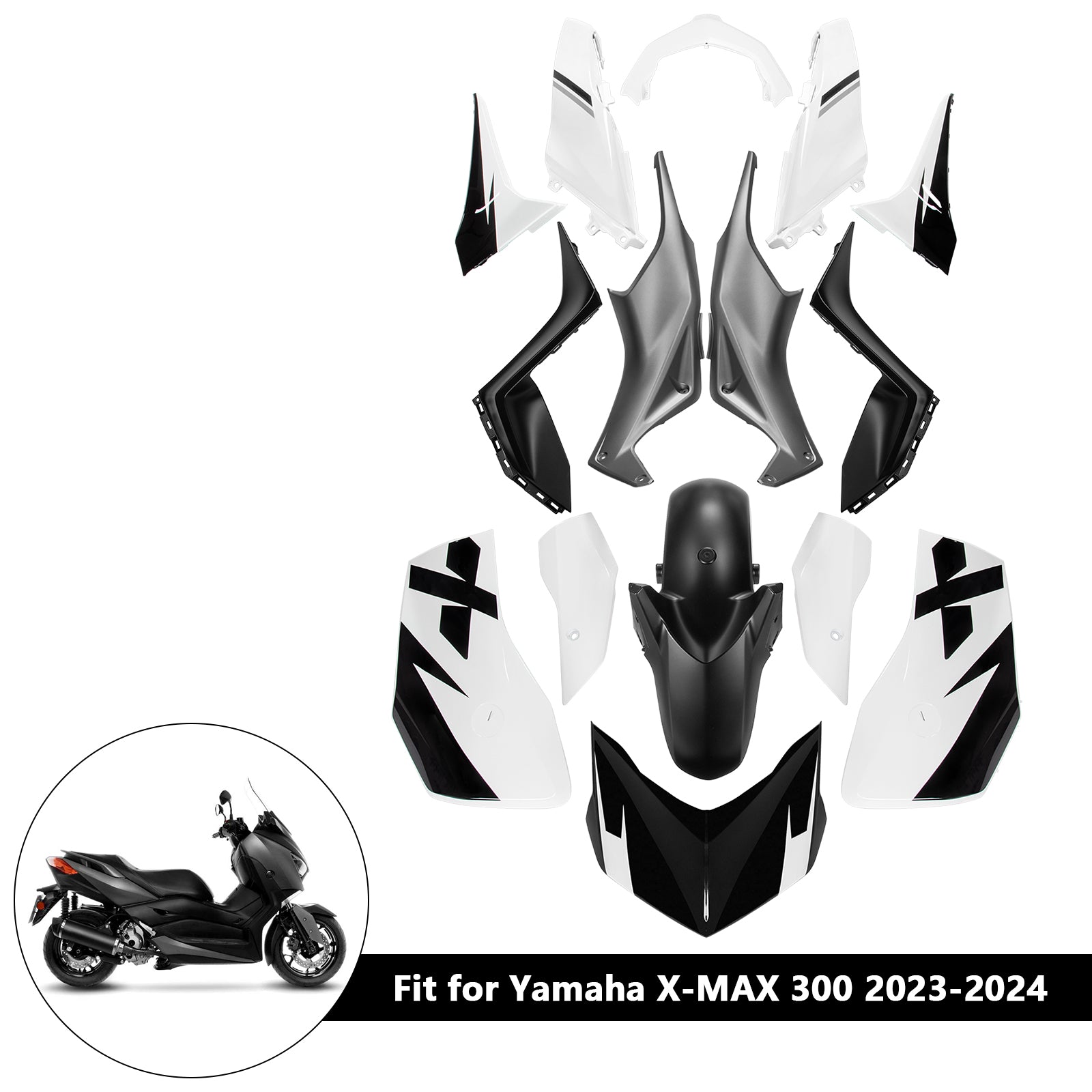 Amotopart 2023-2024 Yamaha x Max 300 Kit de carénage