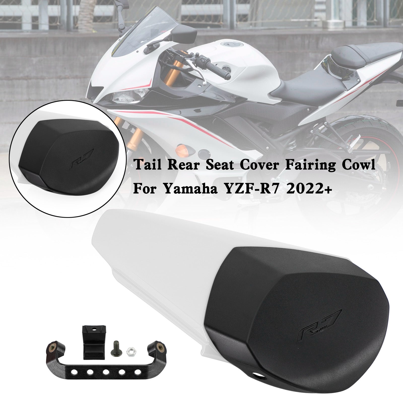 22-25 YAMAHA YZF R7 Tail Rear Seat Cover Fairing Cowl