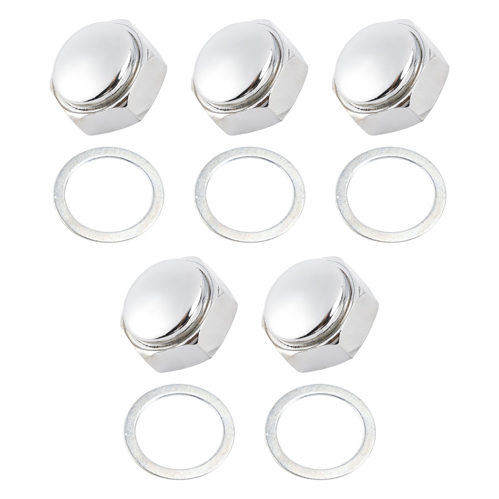 5x Honda Z50A Z50R XR80R S90 SL70 SL90 SL100 S125 Steering Stem Nut w/Washer