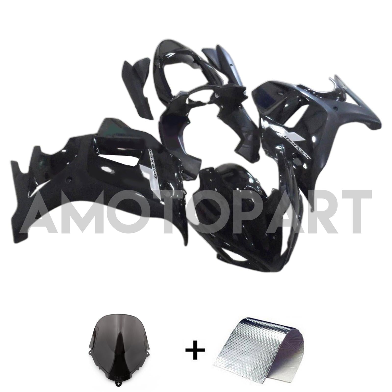 Amotopart 2003-2006 Suzuki Katana GSX600F GSX750F Gloss Black Fairing Kit
