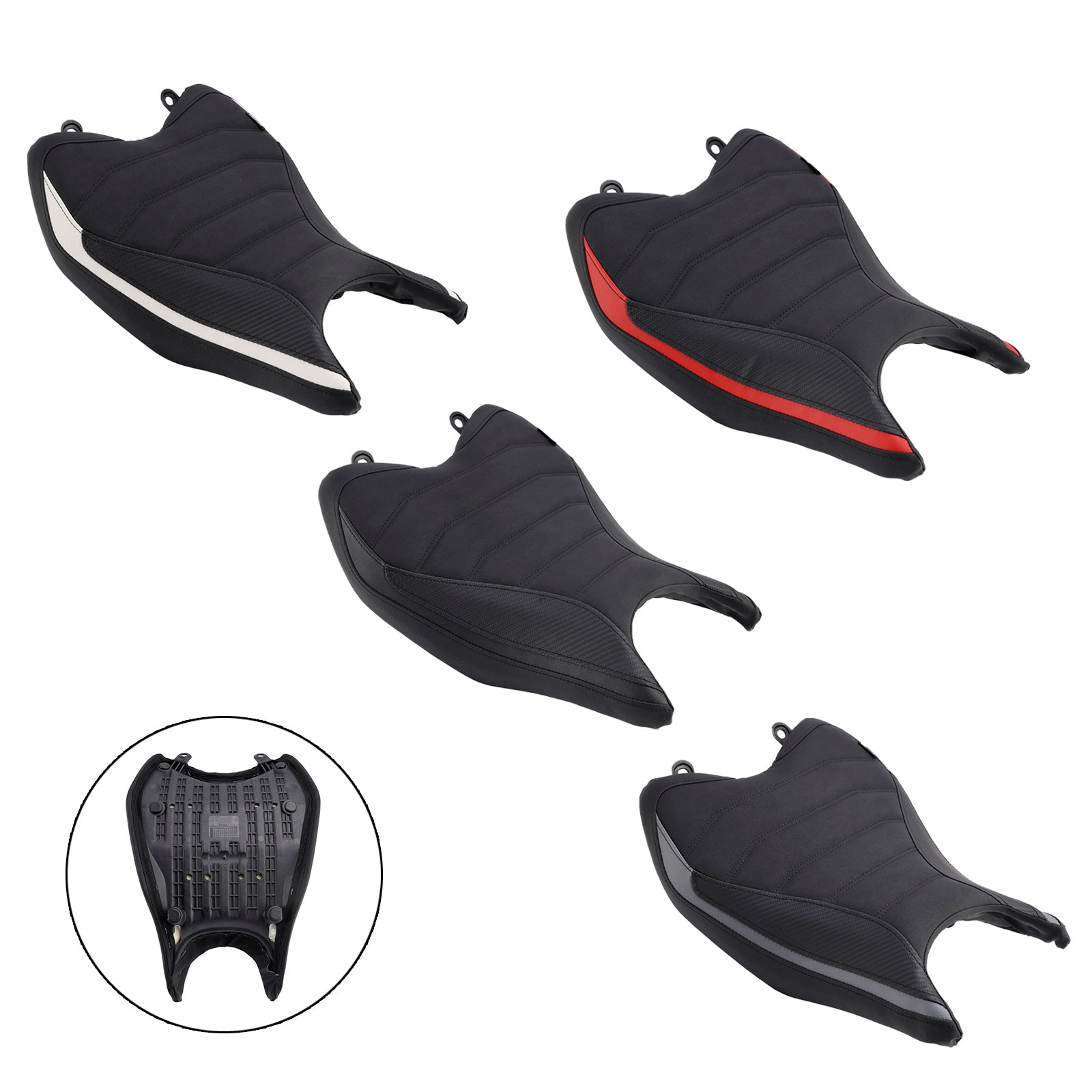 2024-2025 TR DAYTONA 660 Front Raider Seat Driver Cushion PU Upper White