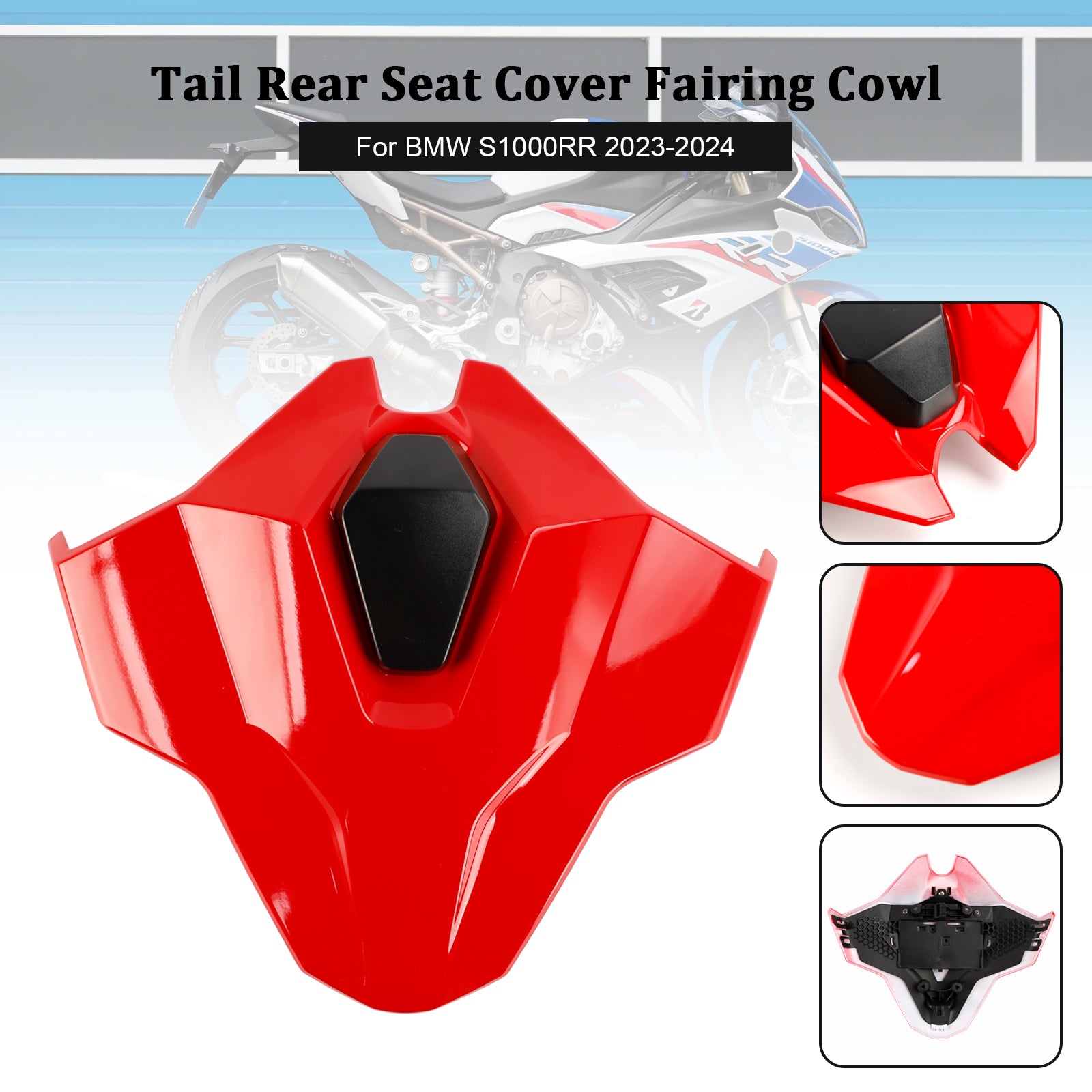 23-24 BMW S1000RR Svans baksäte Cover Fairing Cowl