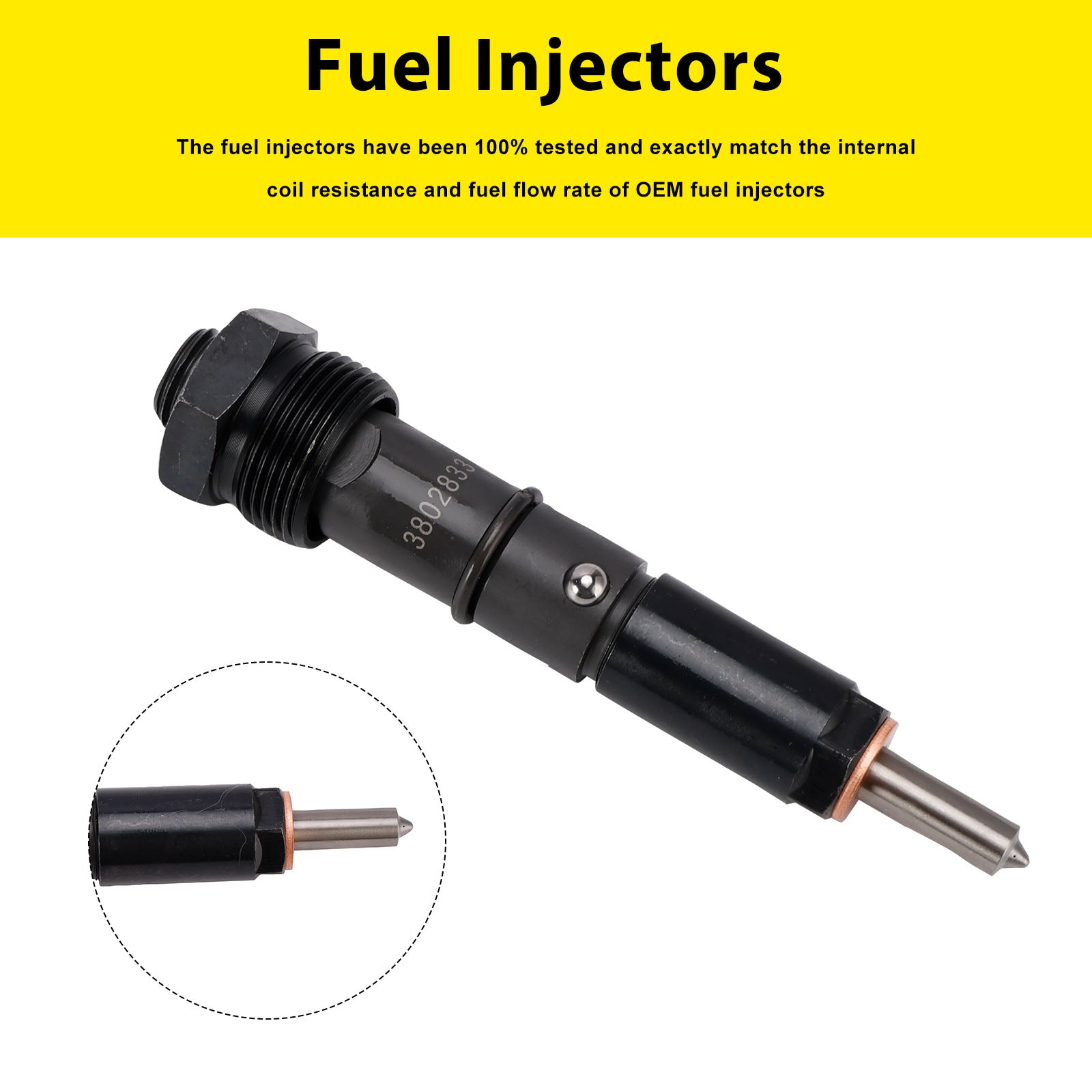 Cummins Marine Injector 6BTA 5.9L 3865968 Brændstofinjektorer 3802833