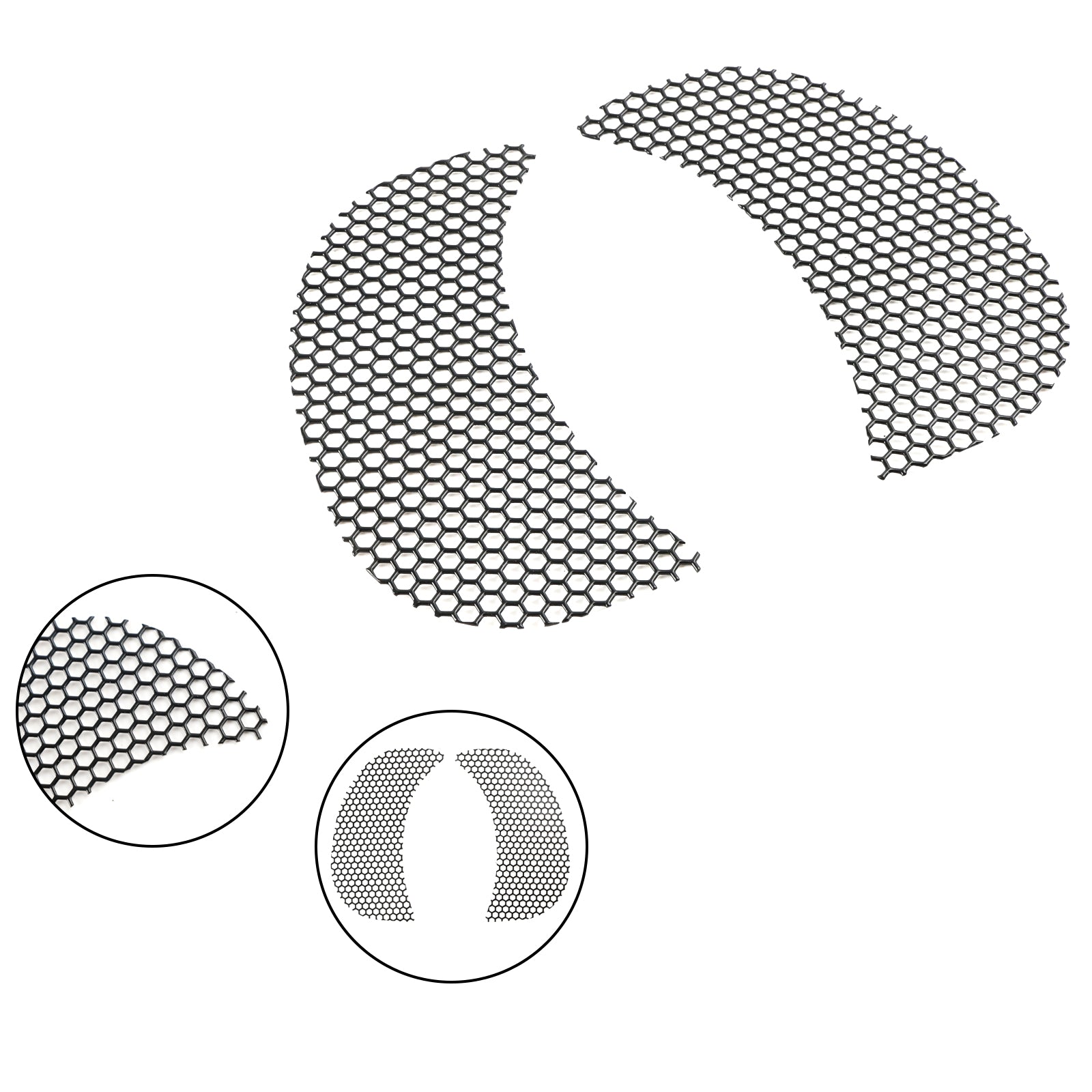 Road Glide Fltrx/Xs Fltru 15-21 Fairing Mesh Grill Side Vent Screen Chrome