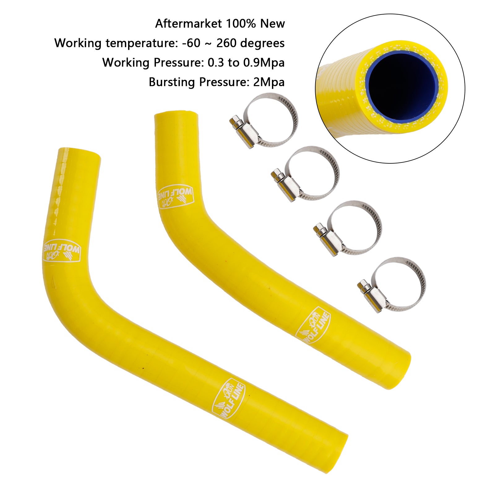 2015-2024 Yamaha MT-03 MT-25 YZF R3 R25 Mangueira de resfriador de radiador de silicone R25