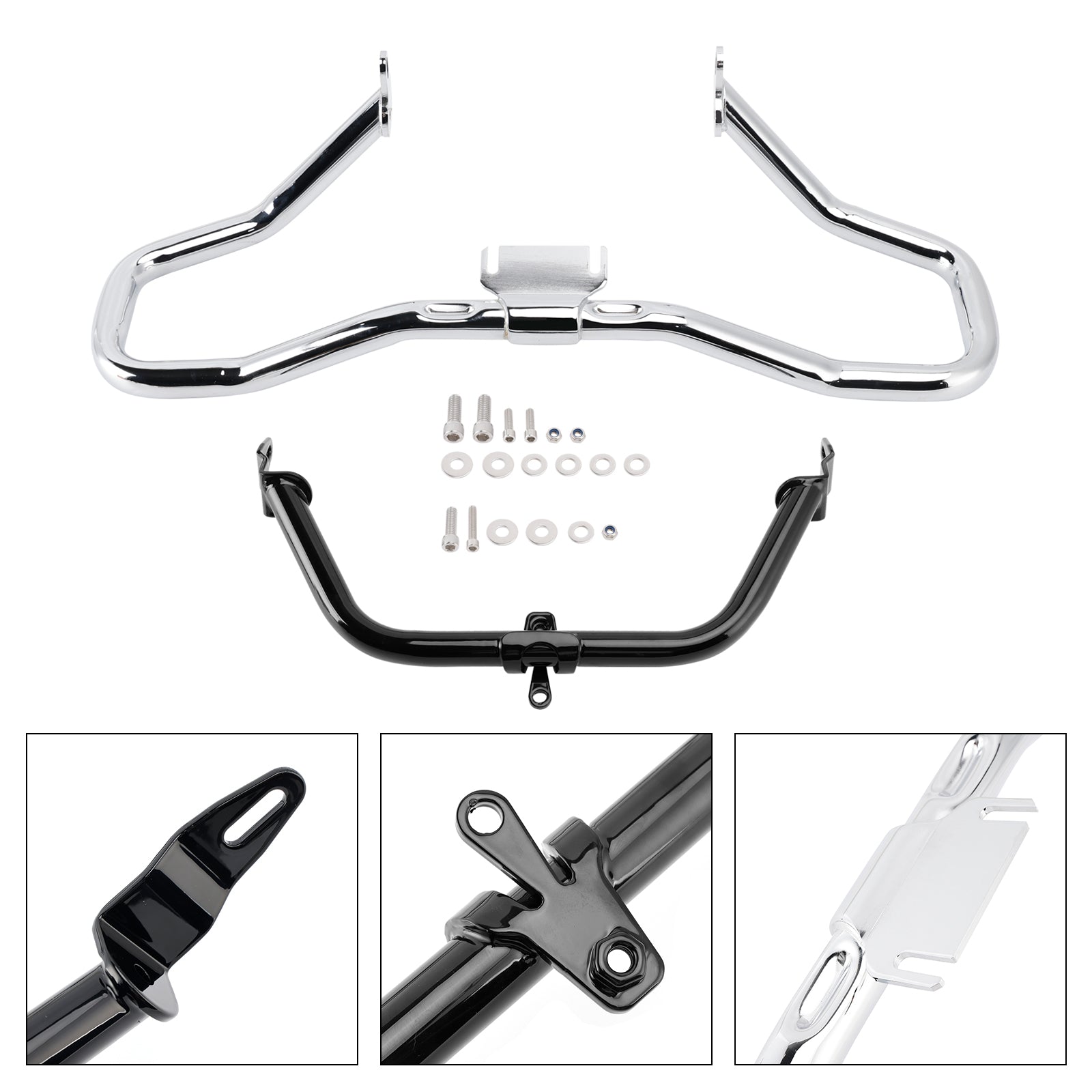 2014-2022 Harley Road Glide Engine Guard Frame Anti-Crash Bumper Protector Chrome