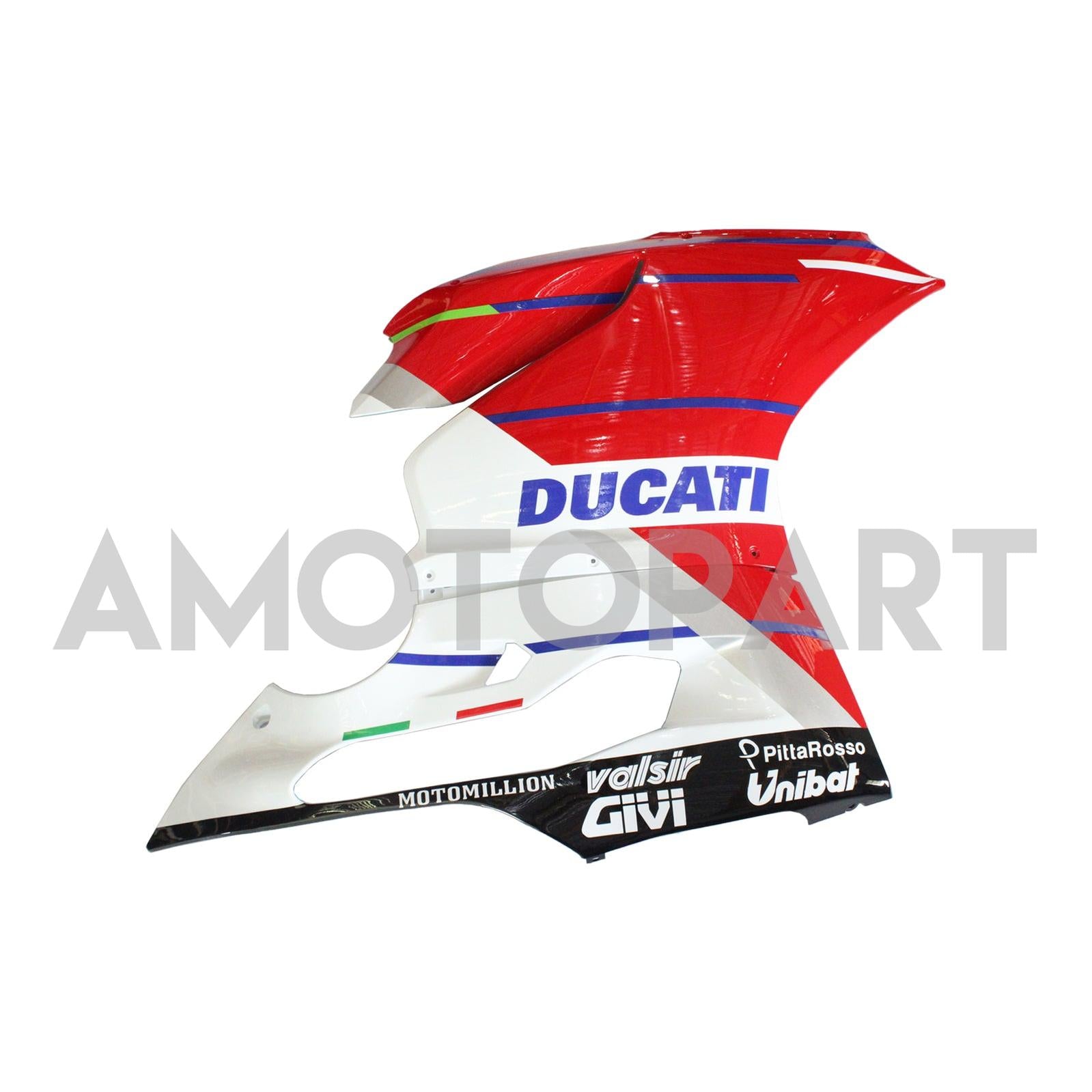 Amotopart 2012-2015 Ducati 899 Red White Green Fairing Kit
