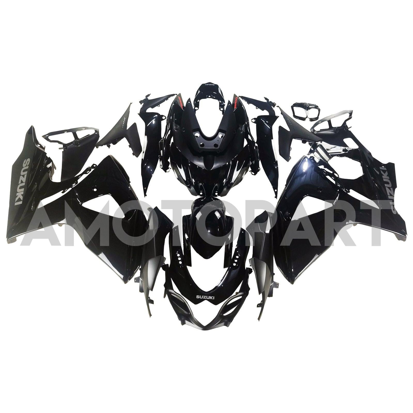 Amotopart 2009-2016 Suzuki GSXR1000 Gloss Black Fairing Kit