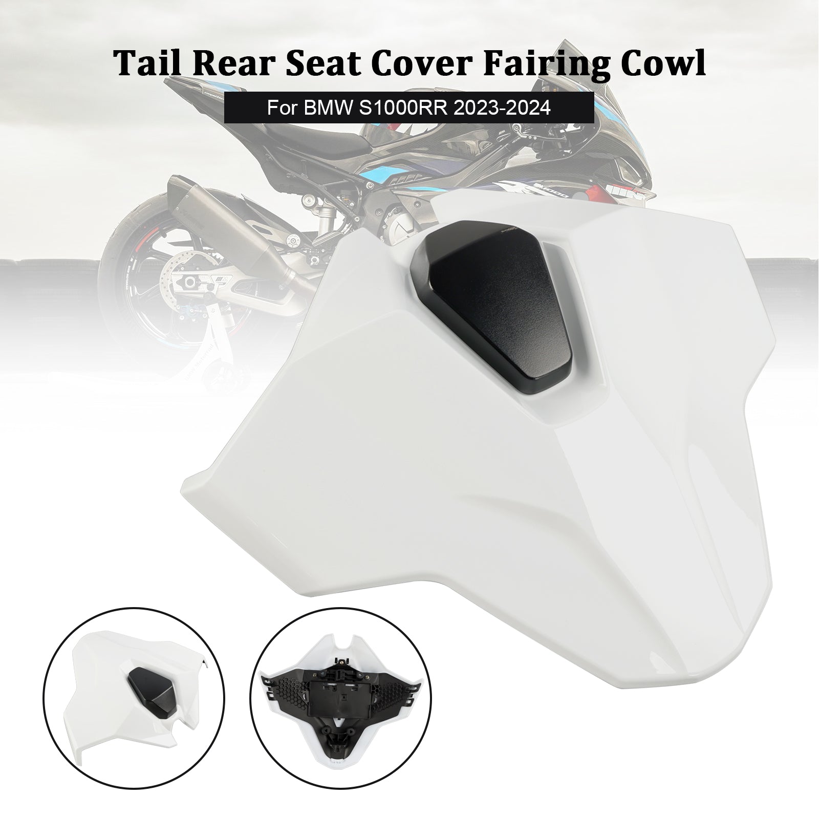23-24 BMW S1000RR Svans baksäte Cover Fairing Cowl