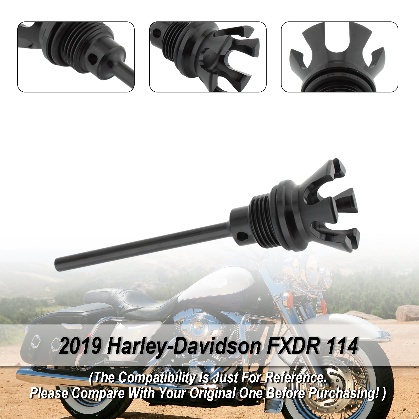 Oil Dipstick Tank Cap Plug For Softail Road Glide Electra Glide 1105-0022