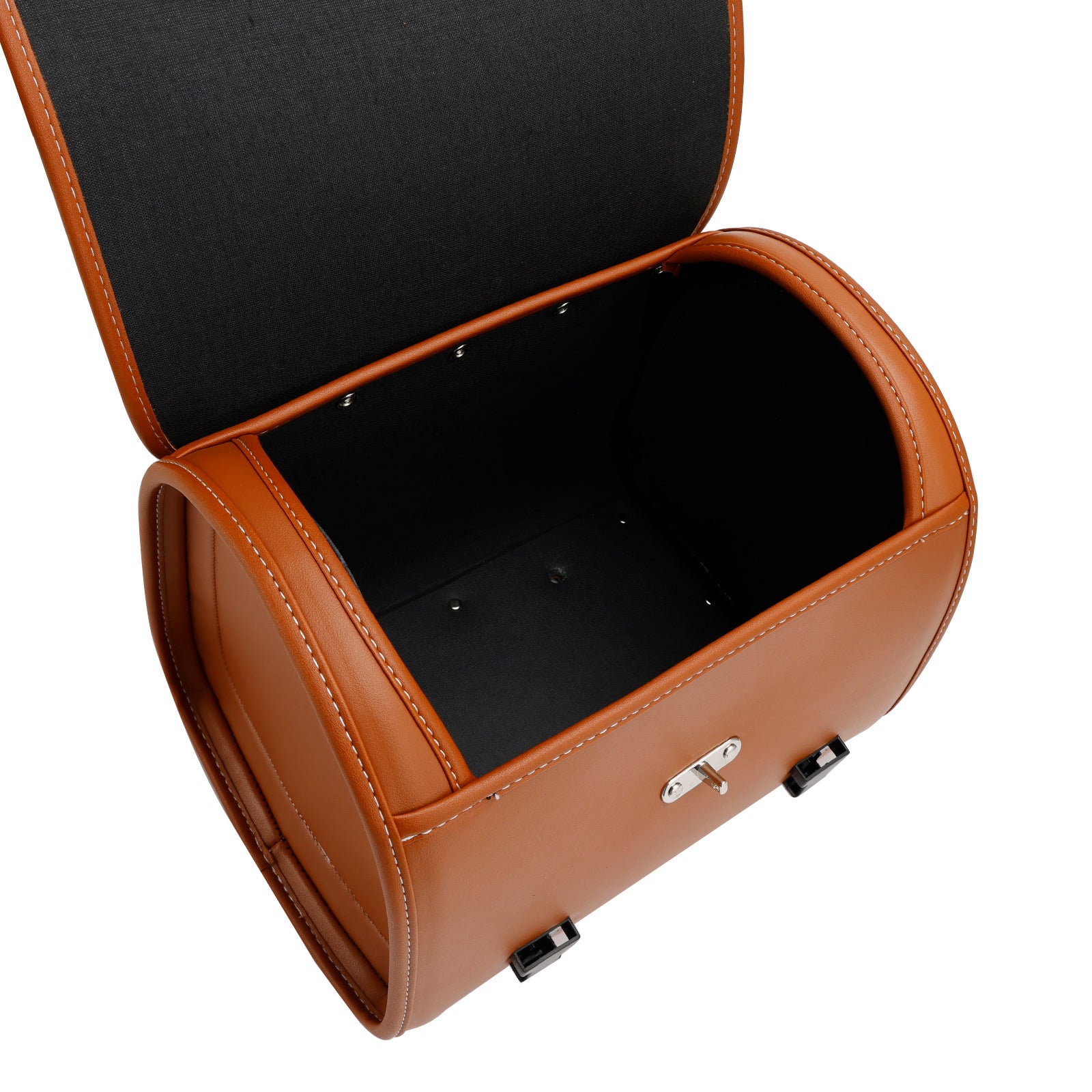 Saddlebag Side Storage Tail Bag Universal Color Matching PU til motorcykel