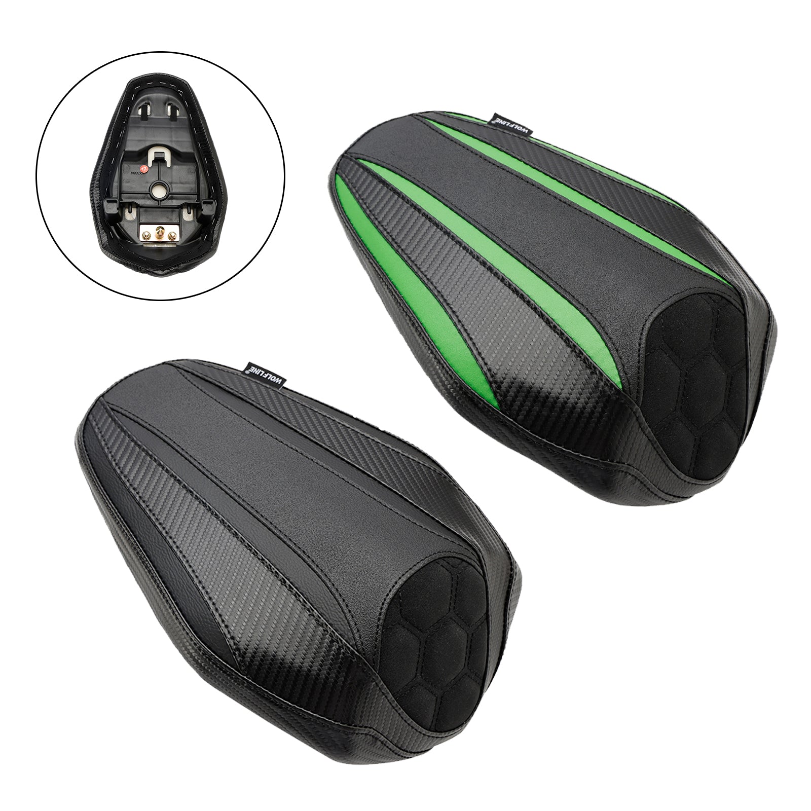 2023 Kawasaki Zx-4R Zx-4Rr Rear Passenger Seat Pillion Saddle Flat Black