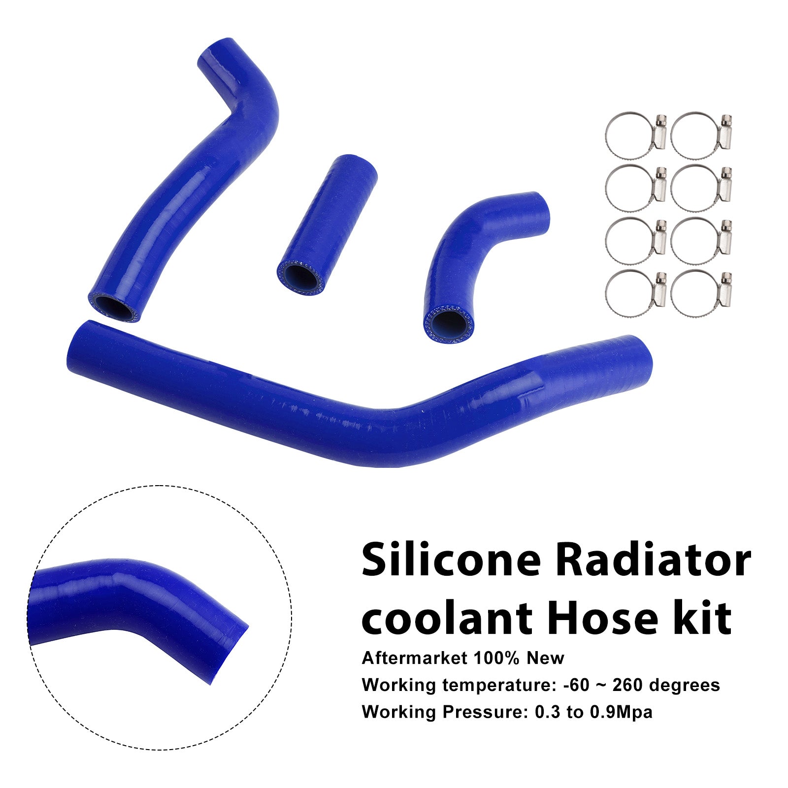 Honda CRF450R RX RWE 21-25 Silicone Radiator coolant Hose kit