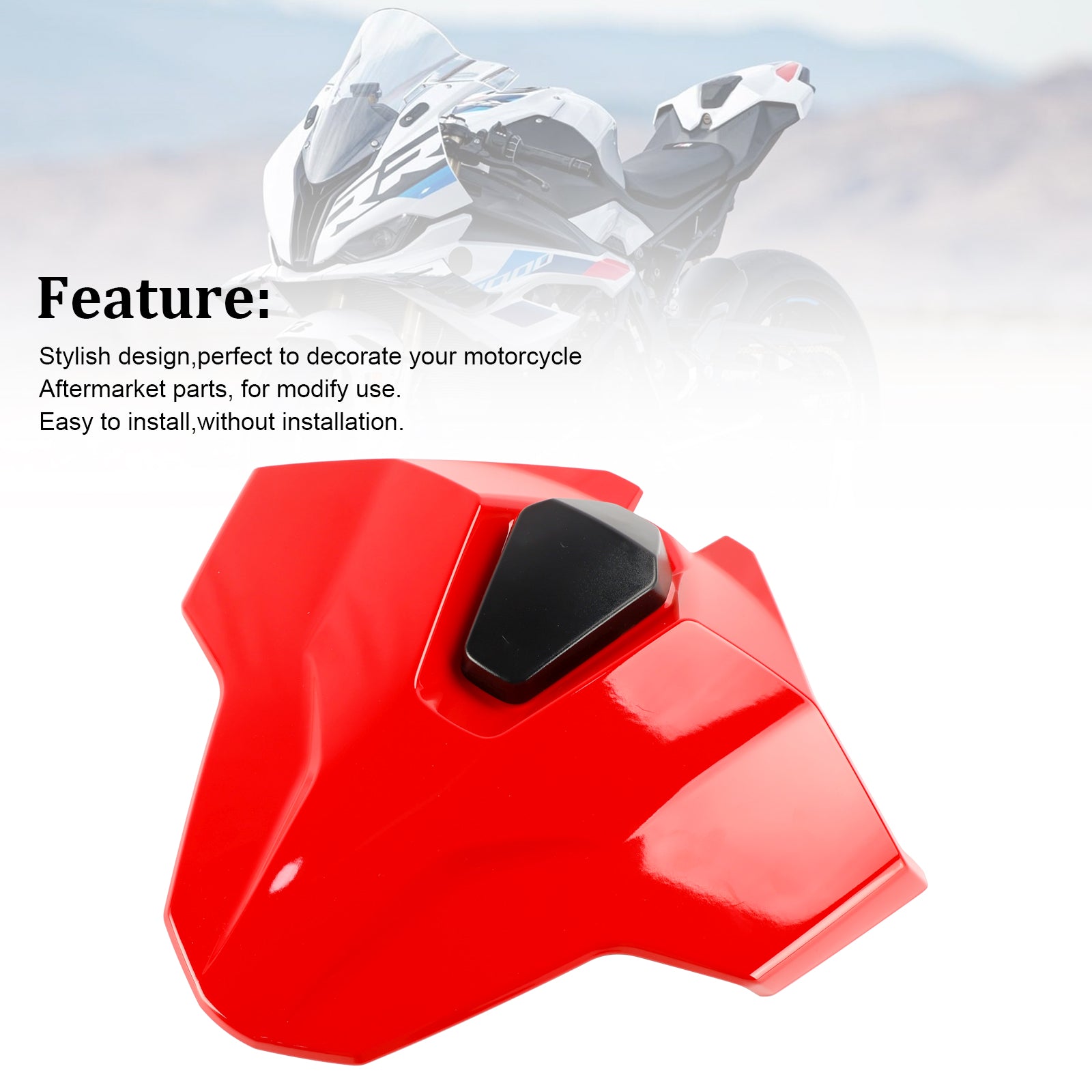 23-24 BMW S1000RR Svans baksäte Cover Fairing Cowl