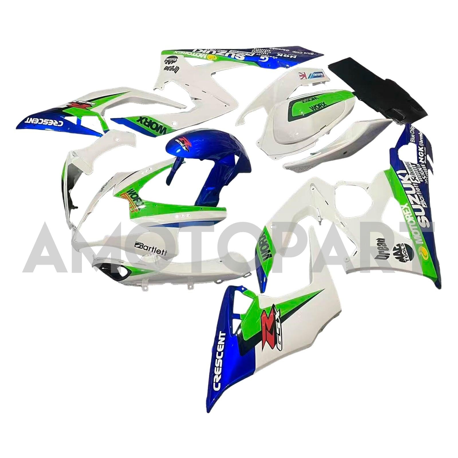 Amotopart 2005-2006 Suzuki GSXR1000 Weißverkleidungskit
