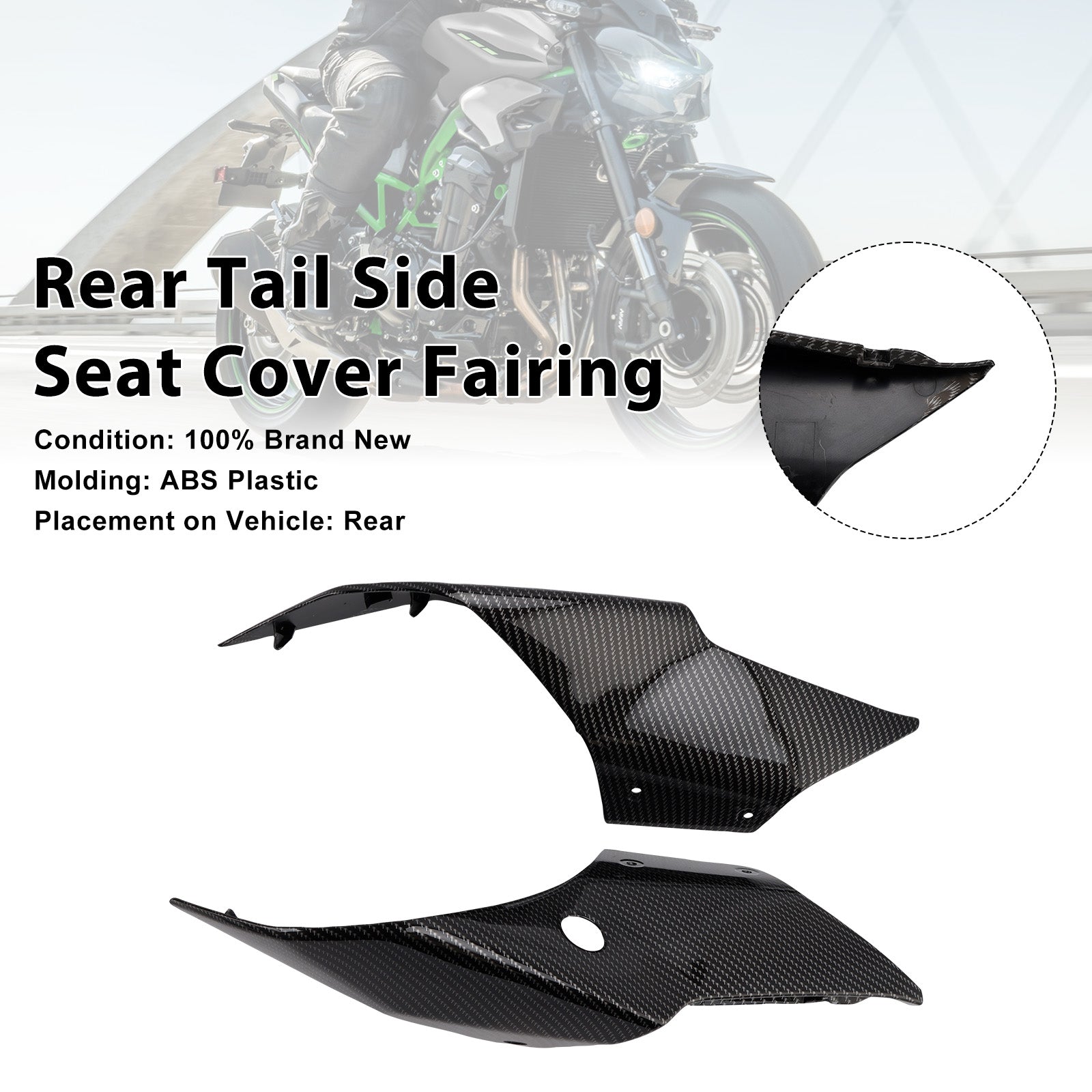 Kawasaki Z900 2025-2026 Rear Tail Side Seat Cover Fairingr
