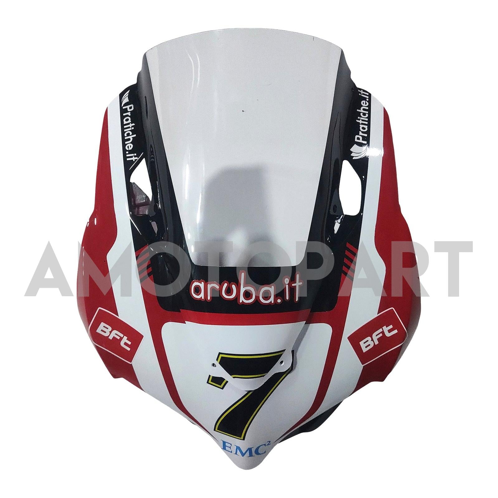 Amotopart 2012-2015 Ducati 899 Glänzende rote schwarze weiße Verkleidung Kit