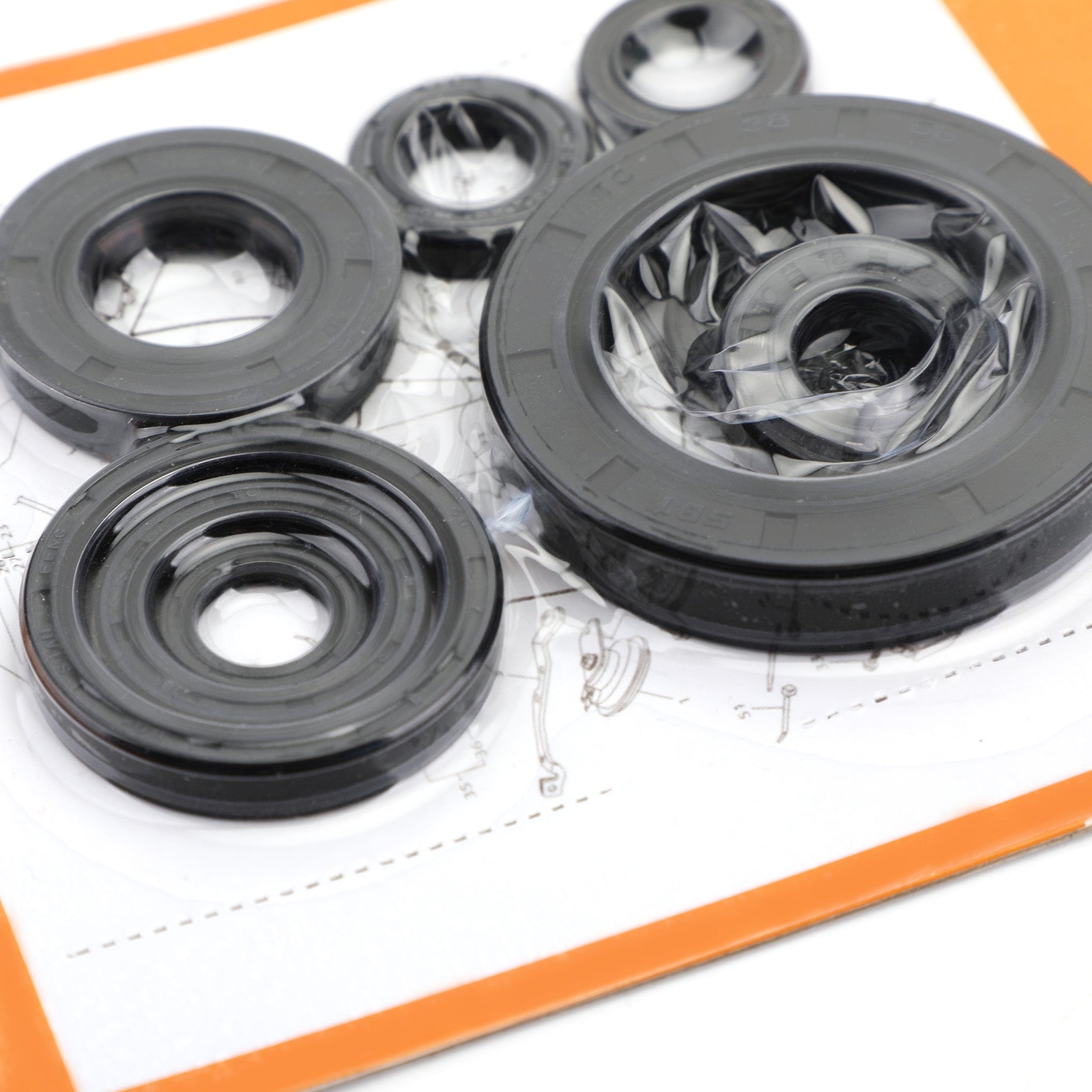 05-07 Honda CR250R CR250 CR 250 250R Motoröl Seal Kit Set 9pcs Dichtungen
