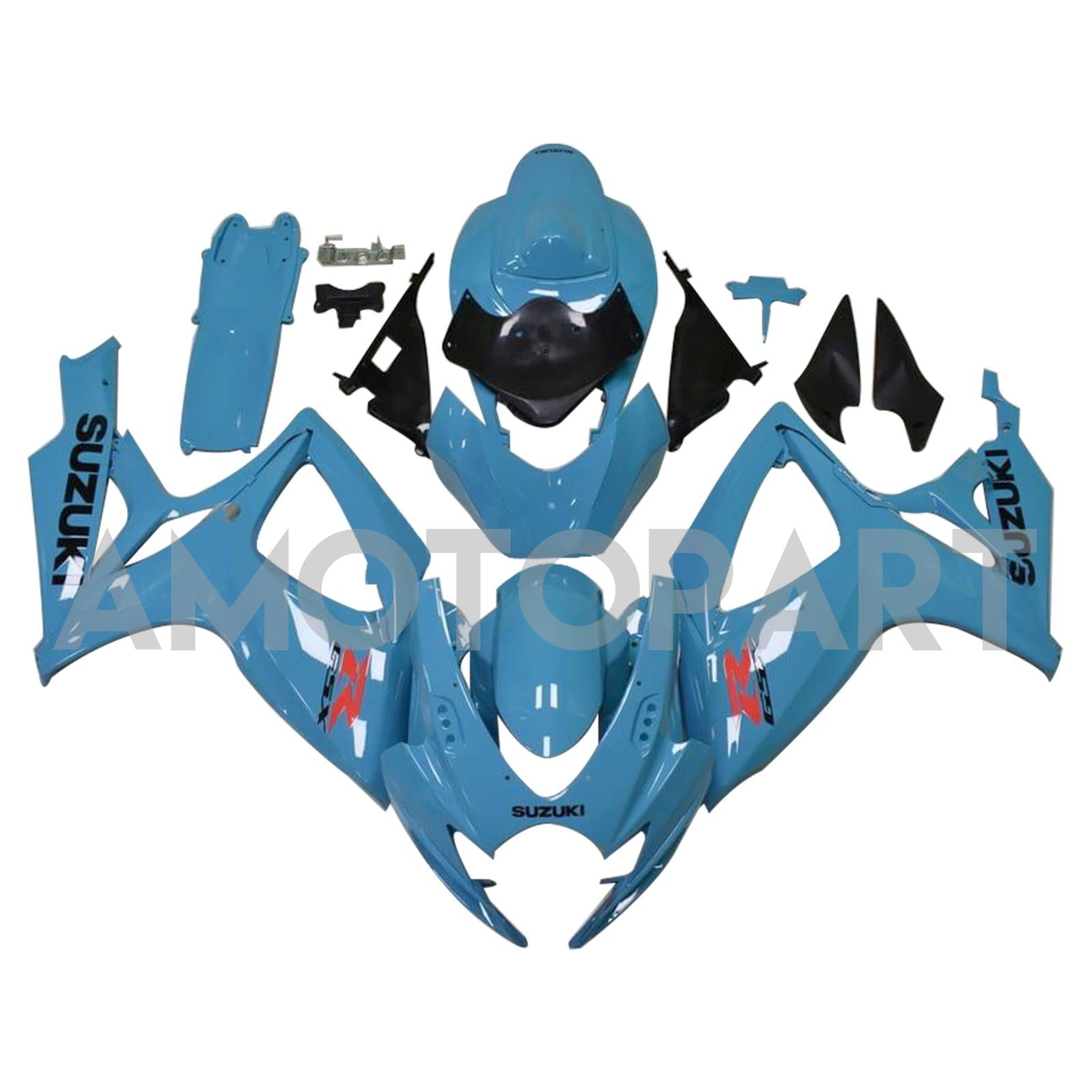 Amotopart 2006-2007 Suzuki GSXR600 750 Collection de kit de carénage
