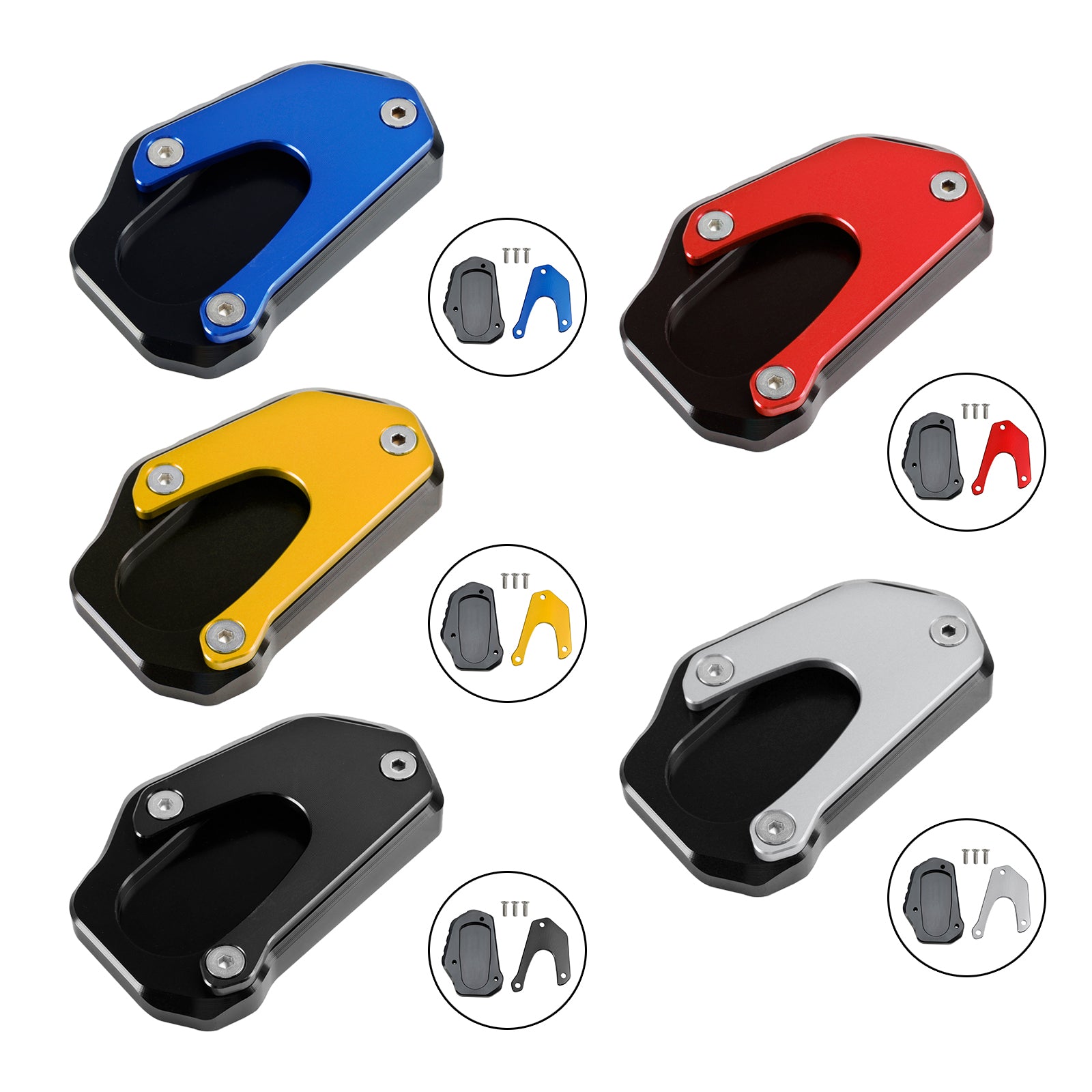 20-23 Suzuki V-Strom DL1050xt Kickstand-Vergrößerungsplattenpad