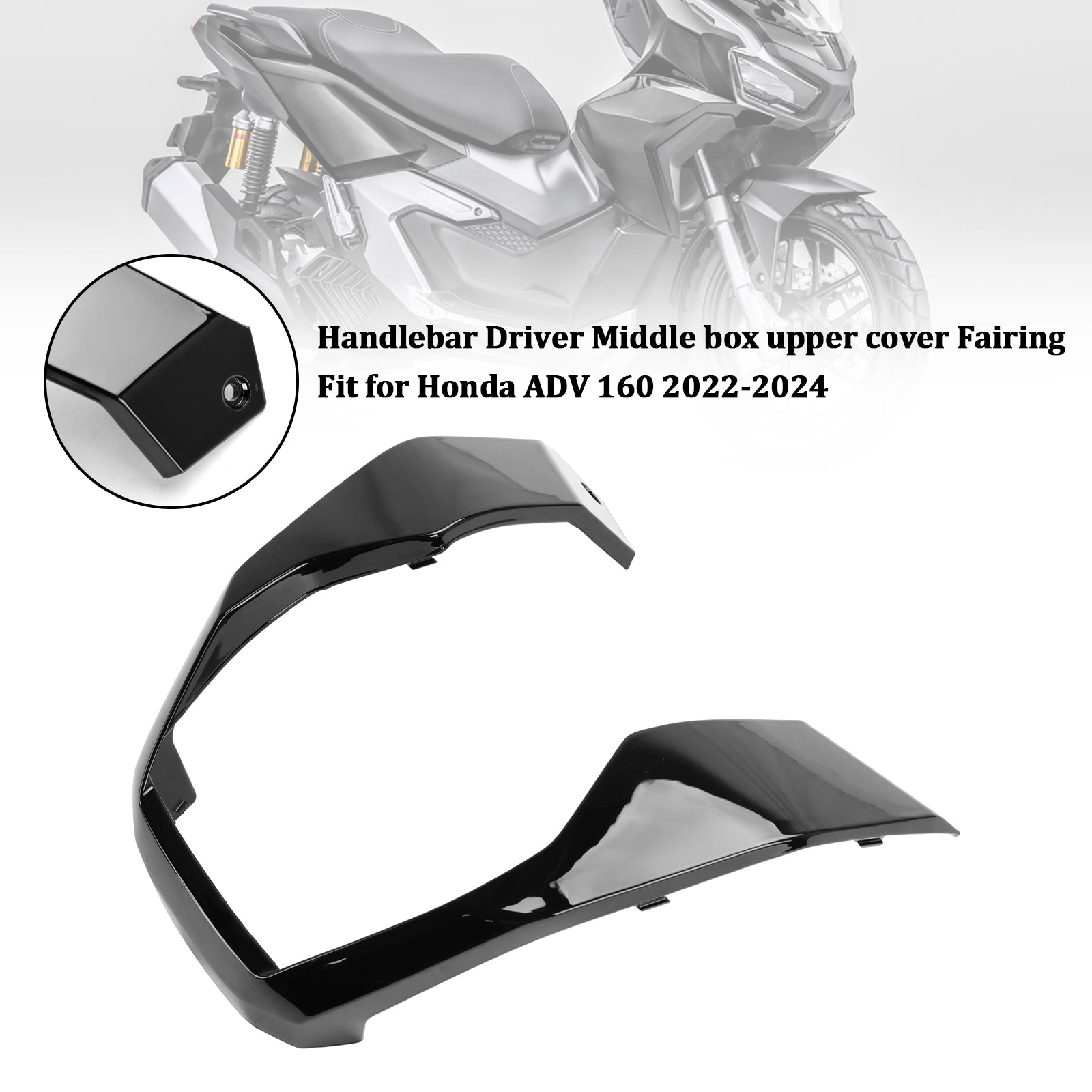 23-24 Honda Adv 160 Lenker Fahrer Mittelkasten Untere Abdeckung Verkleidung
