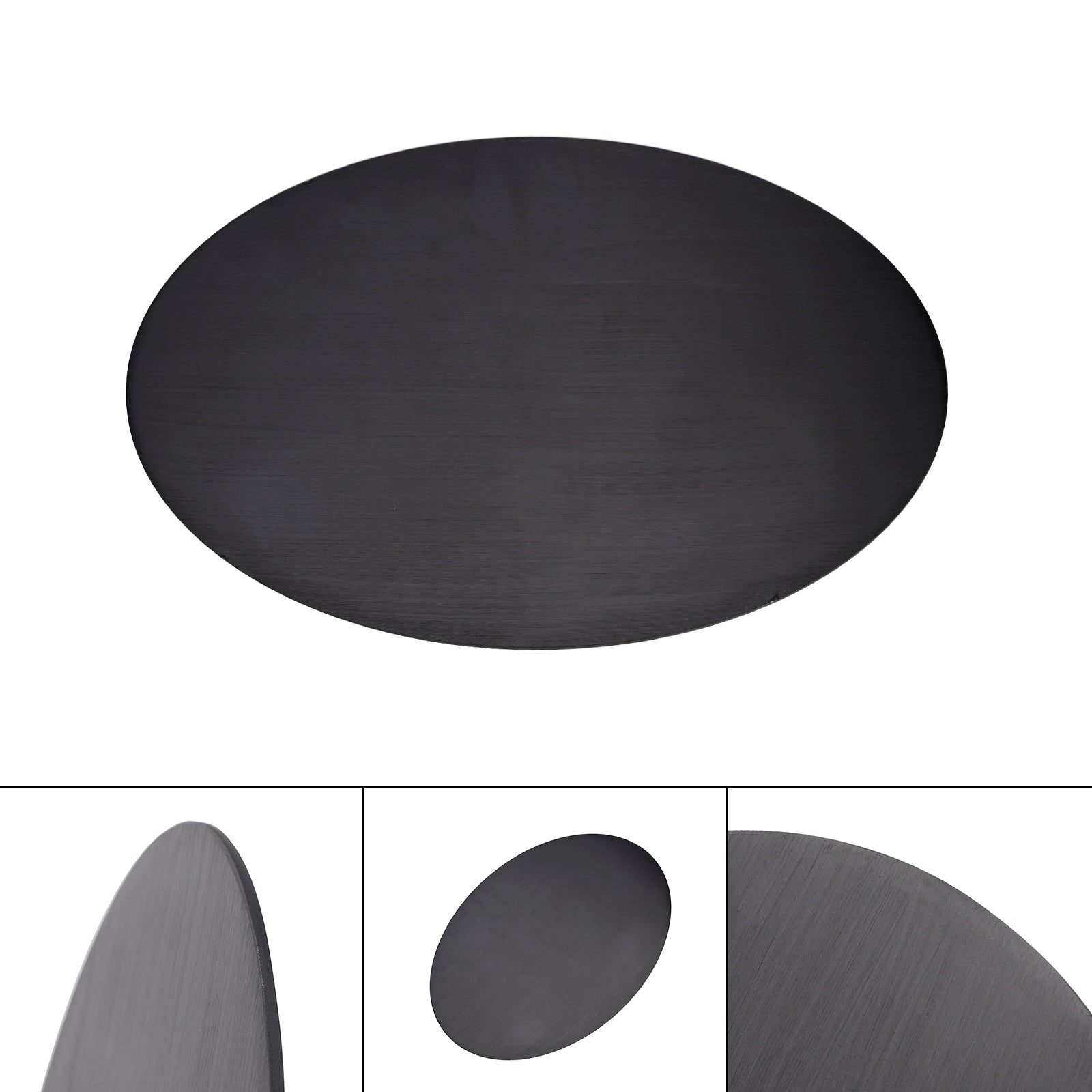 Plaque d'images en alliage en aluminium vierge ovale diy ajustement universel pour moto