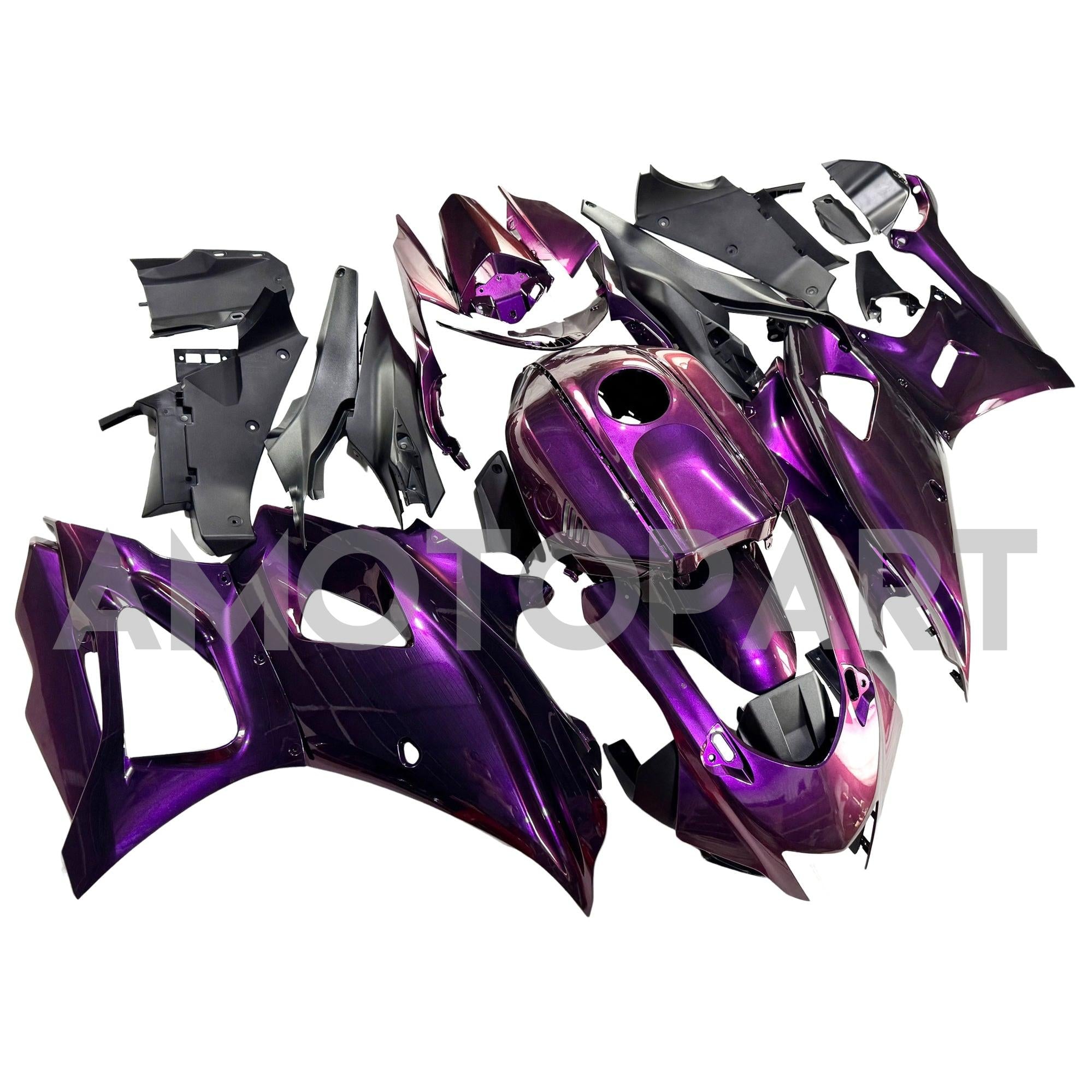 Amotopart 2020-2025 Yamaha YZF-R7 Gradient Purple Fairing Kit