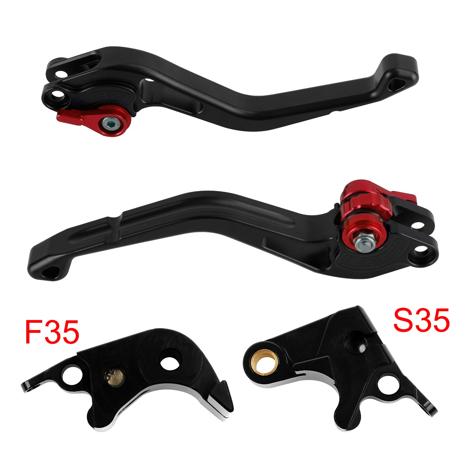 05-06 Red Suzuki GSXR600 06-10 GSXR1000 NEW Short Clutch Brake Lever