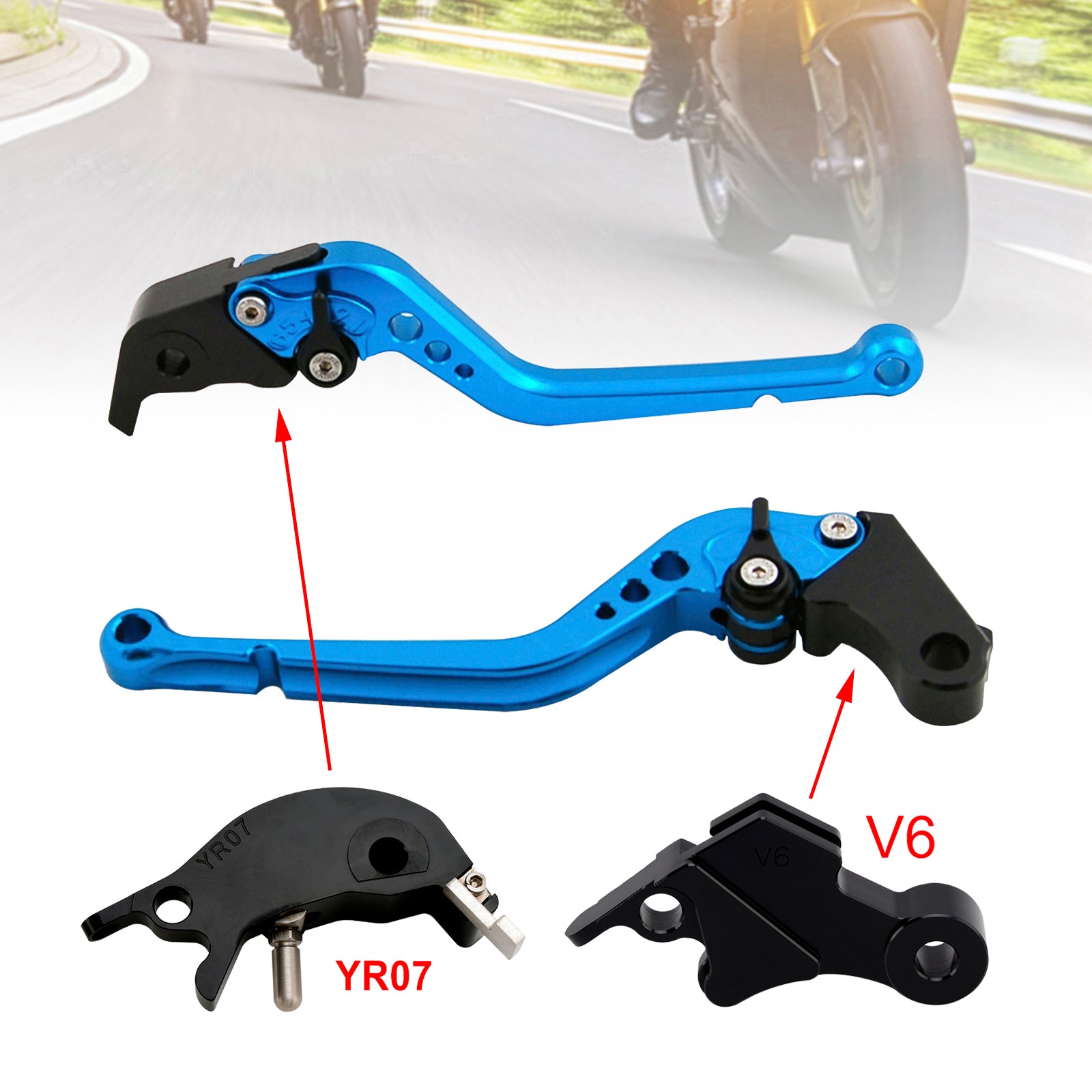 2024-2025 YAMAHA XSR900 XSR900GP MT-09 MT-09SP Lång kopplingsbromsspak
