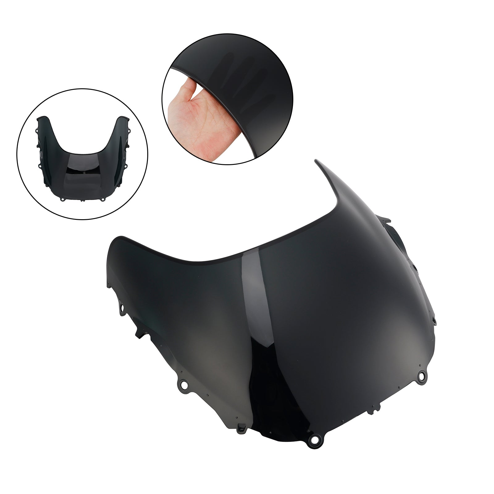 2024-2025 YAMAHA XSR900 GP vindrutan vindruta + fäste