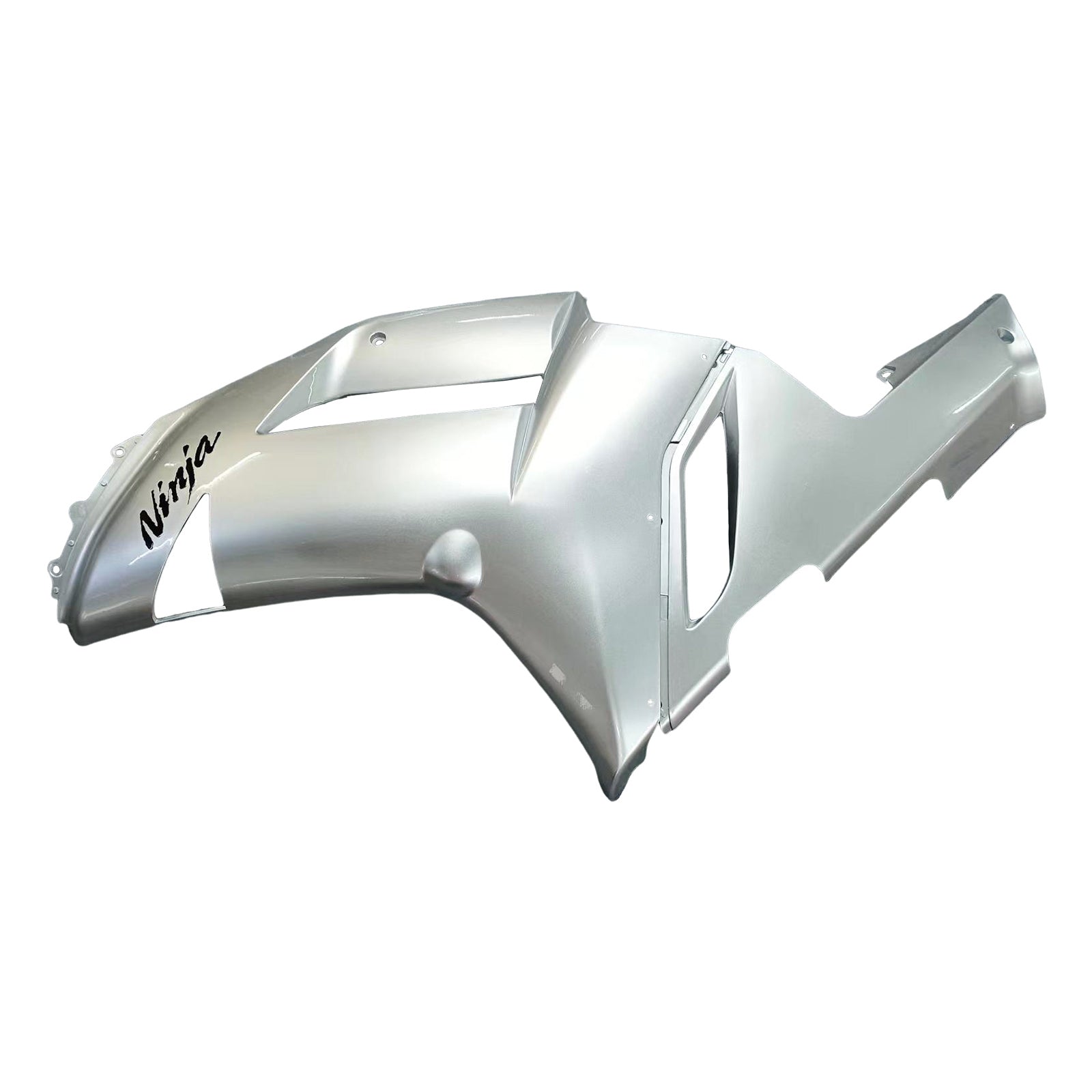 Amotopart 2007-2008 Kawasaki ZX6R 636 Silver Fairing Kit