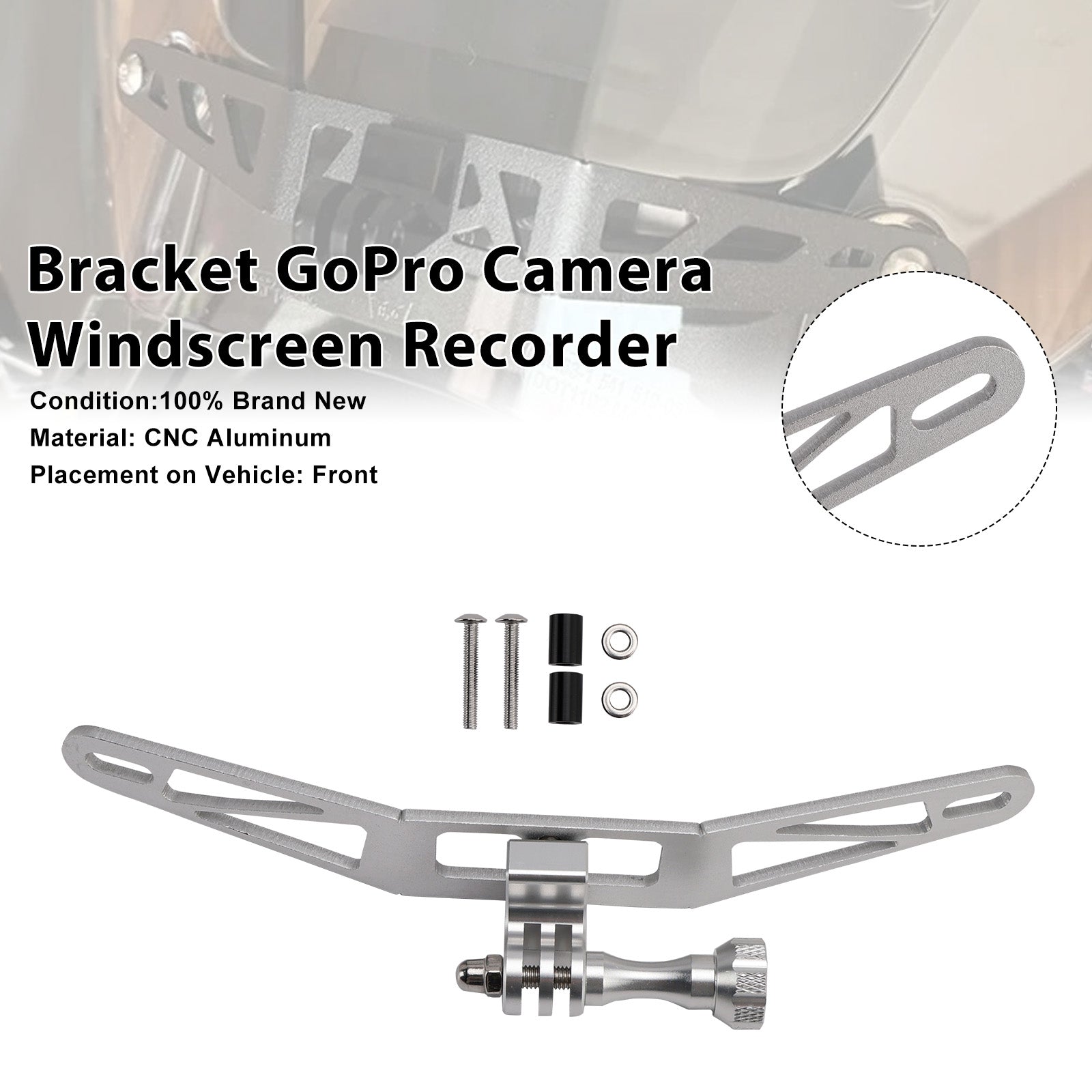BMW R1300GS S1000XR F900XR F850GS Bracket GoPro Camera Windscreen
