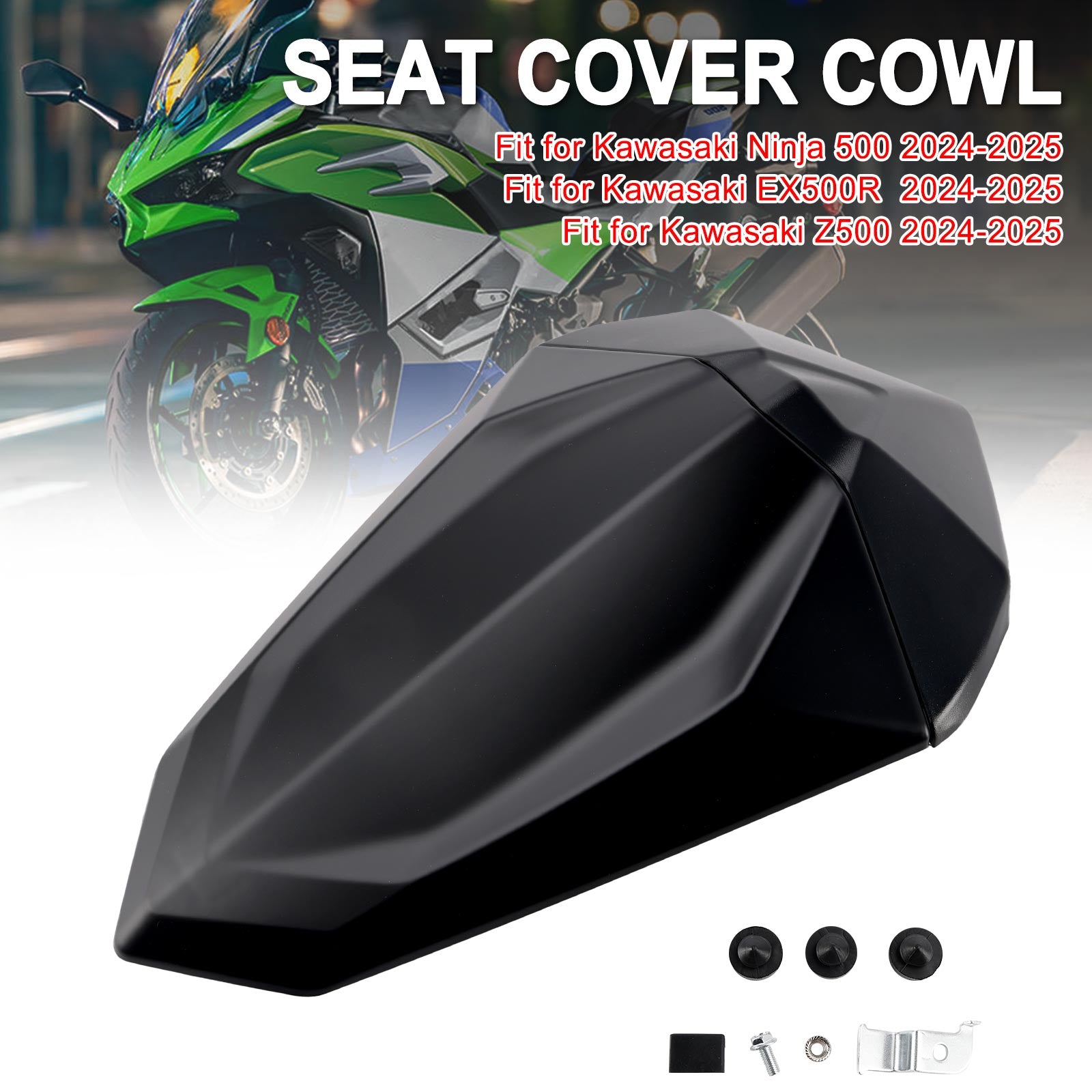 24-25 Kawasaki Ninja 500 EX500R Z500 Tail Rear Seat Fairing Cowl