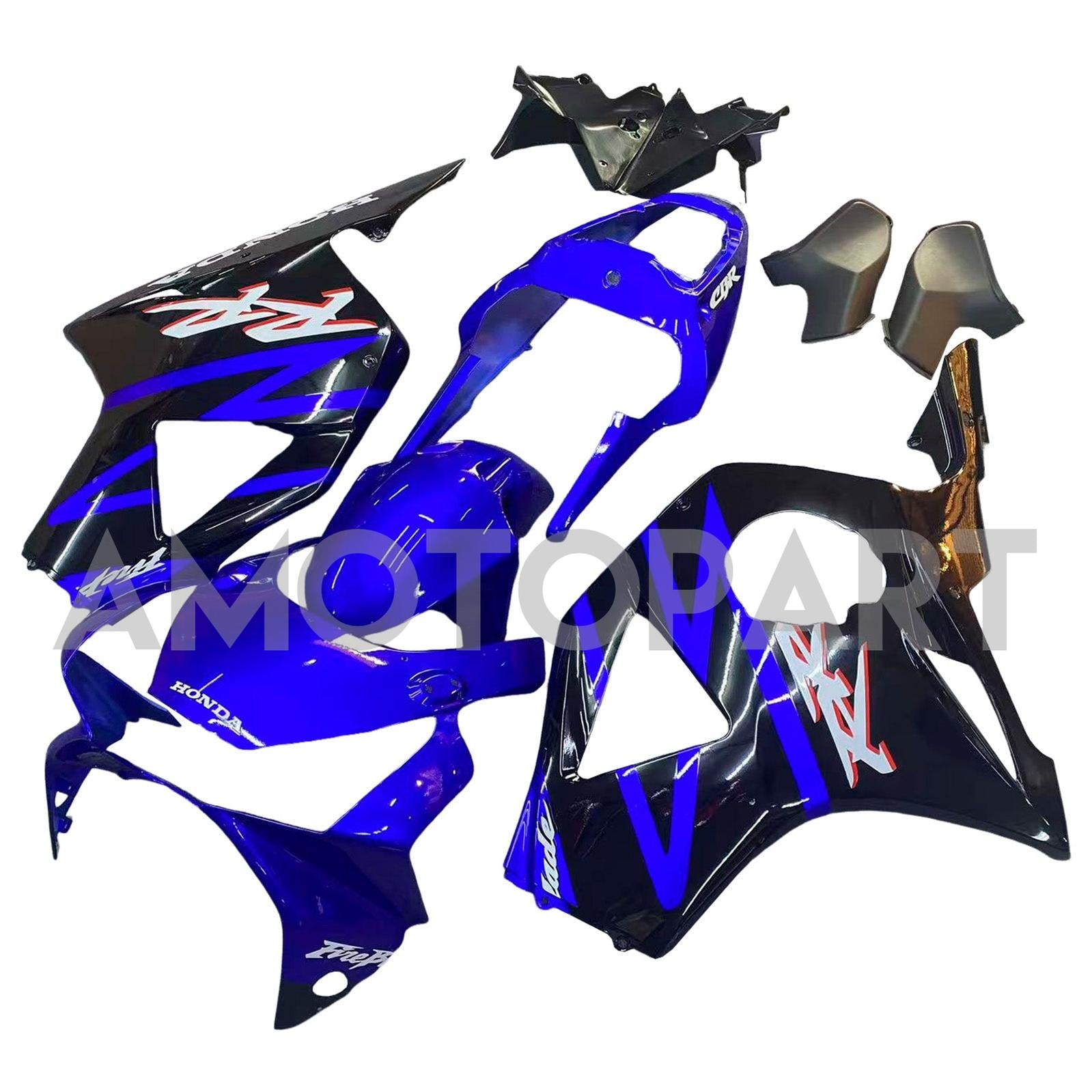 Amotopart 2002-2003 Honda CBR954 Blue Black Fairing Kit