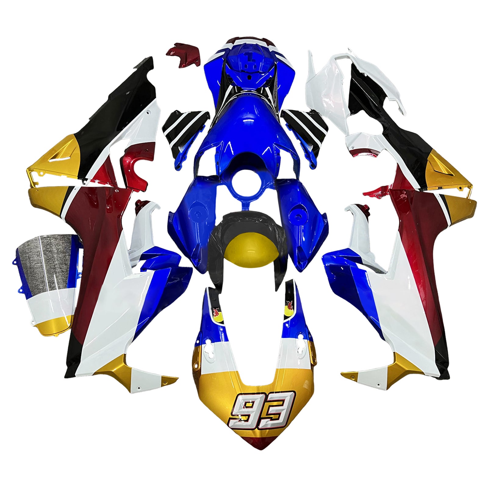 Amotopart 2017-2023 Honda CBR1000RR Blue White Red Yellow Black Fairing Kit