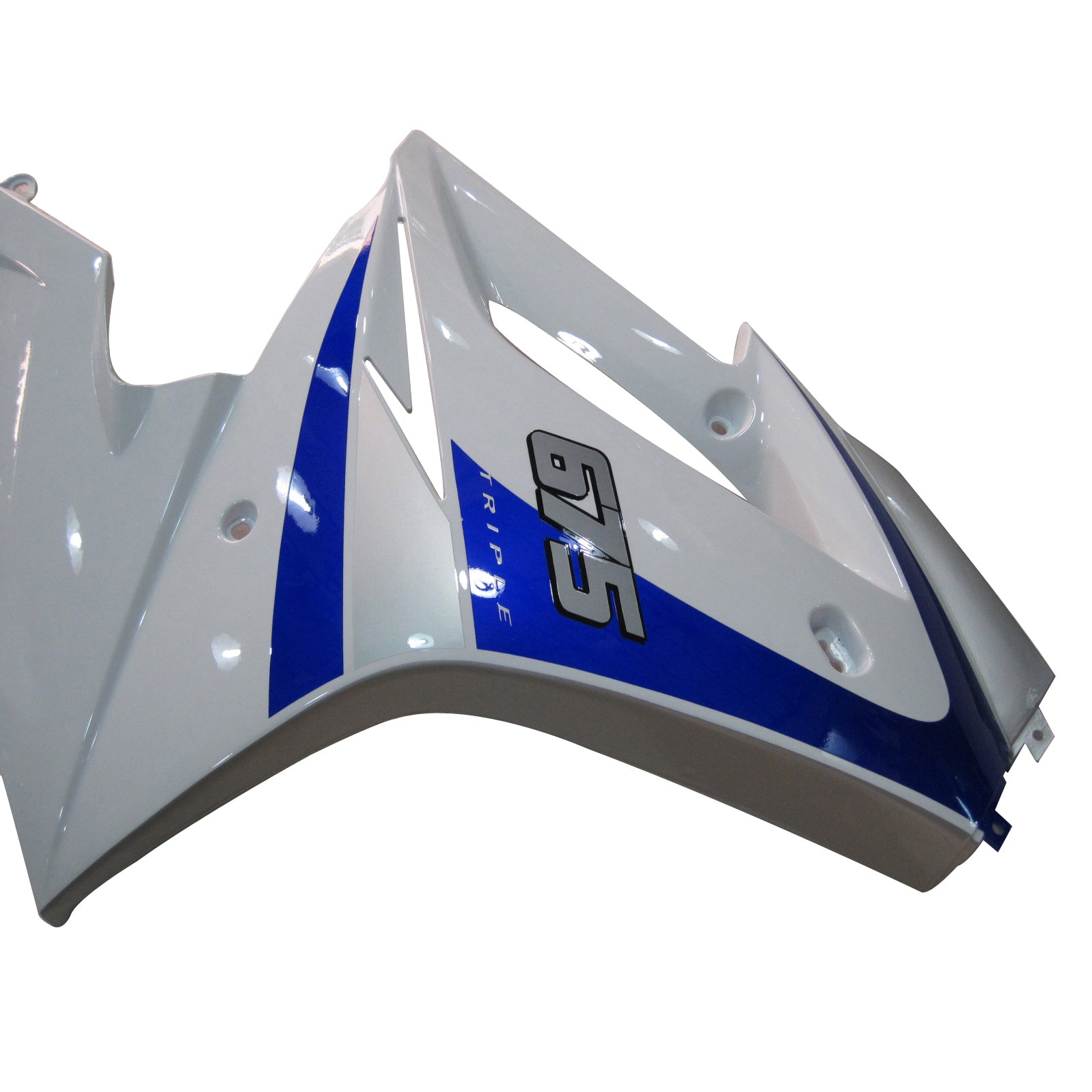 Amotopart 2006-2008 Triumph Daytona 675 Silver White Blue Fairing Kit