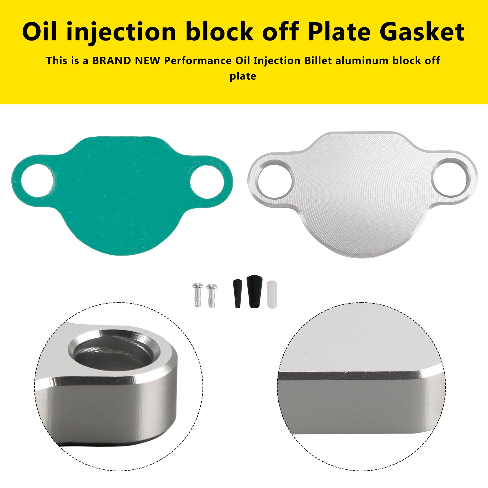 Yamaha Blaster YFS200 Banshee 350 Bloc d'injection d'huile Joint de plaque